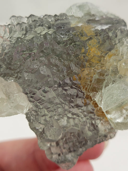 Green Stepped Fluorite - China