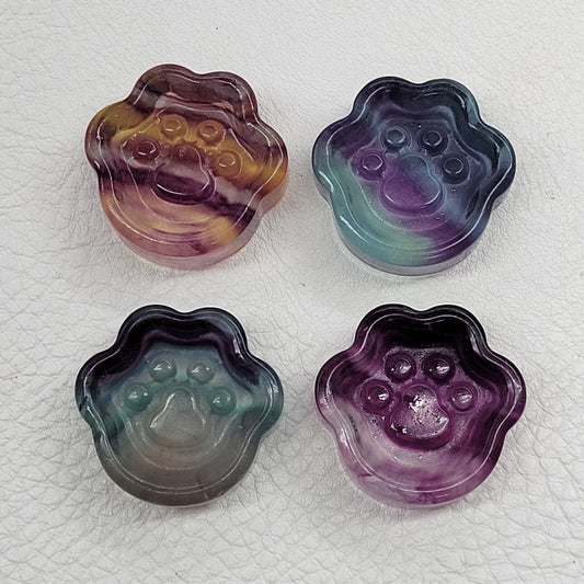 Fluorite mini paw print tray