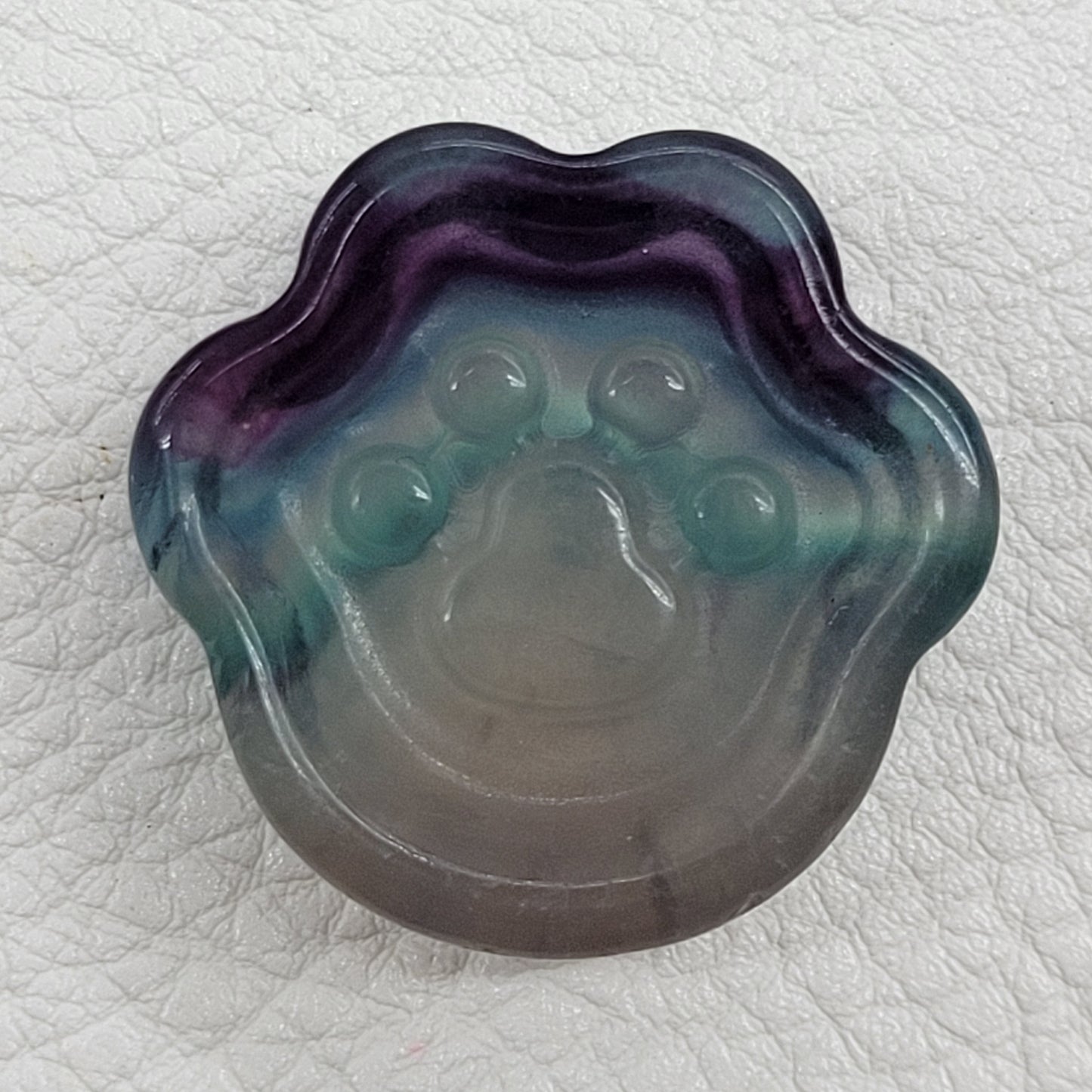 Fluorite mini paw print tray