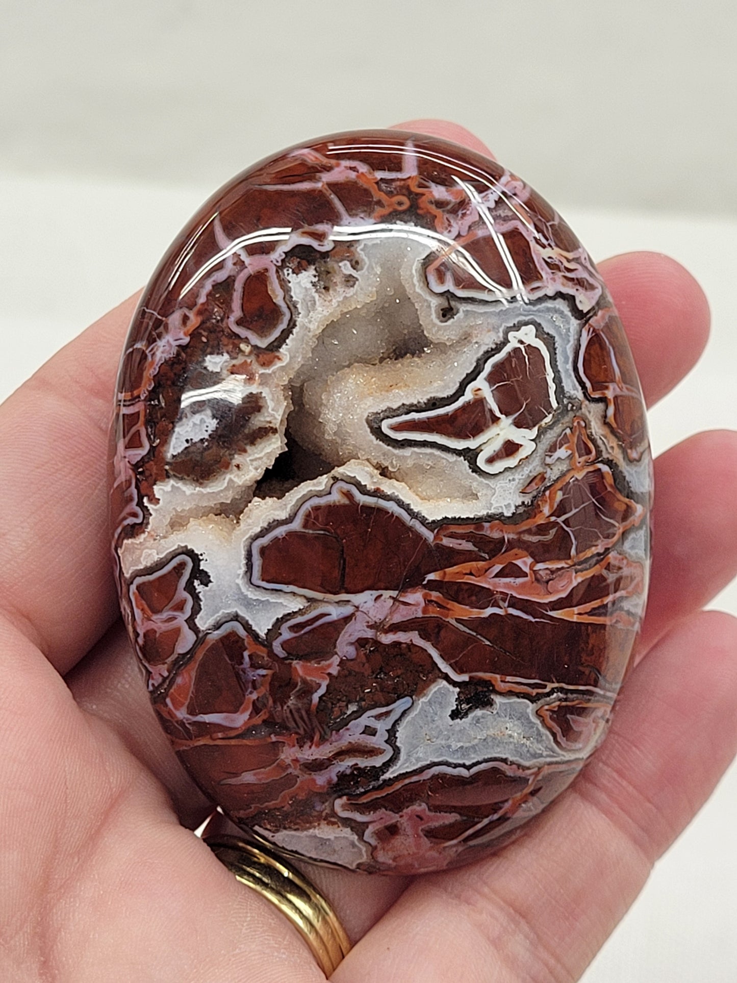 Palm - Pink Brecciated Jasper