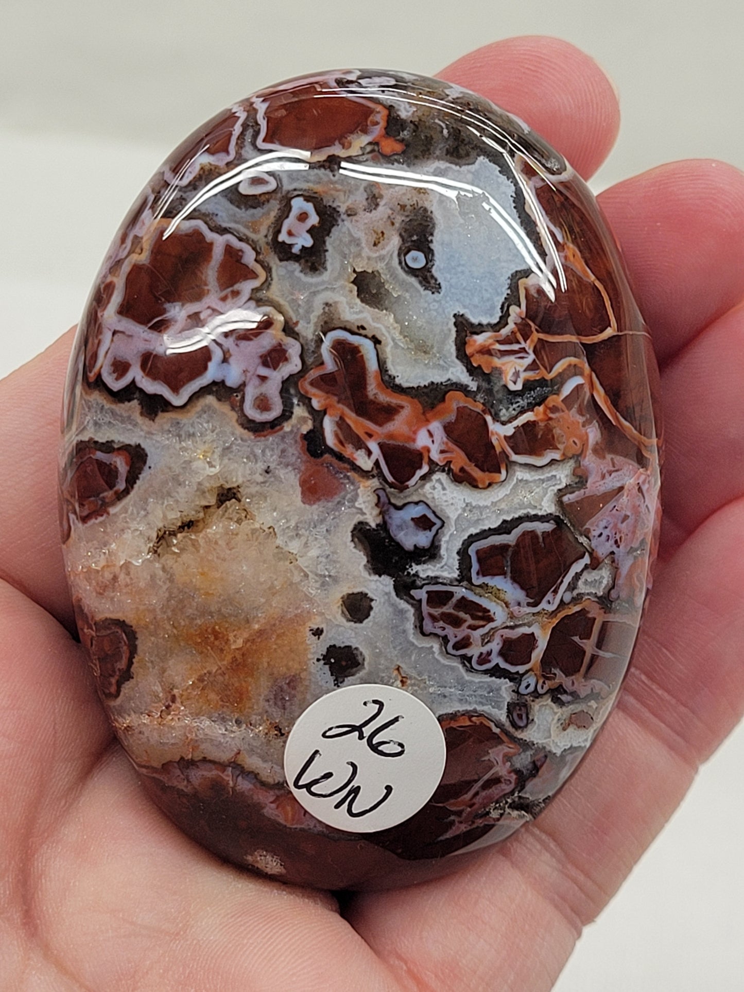 Palm - Pink Brecciated Jasper