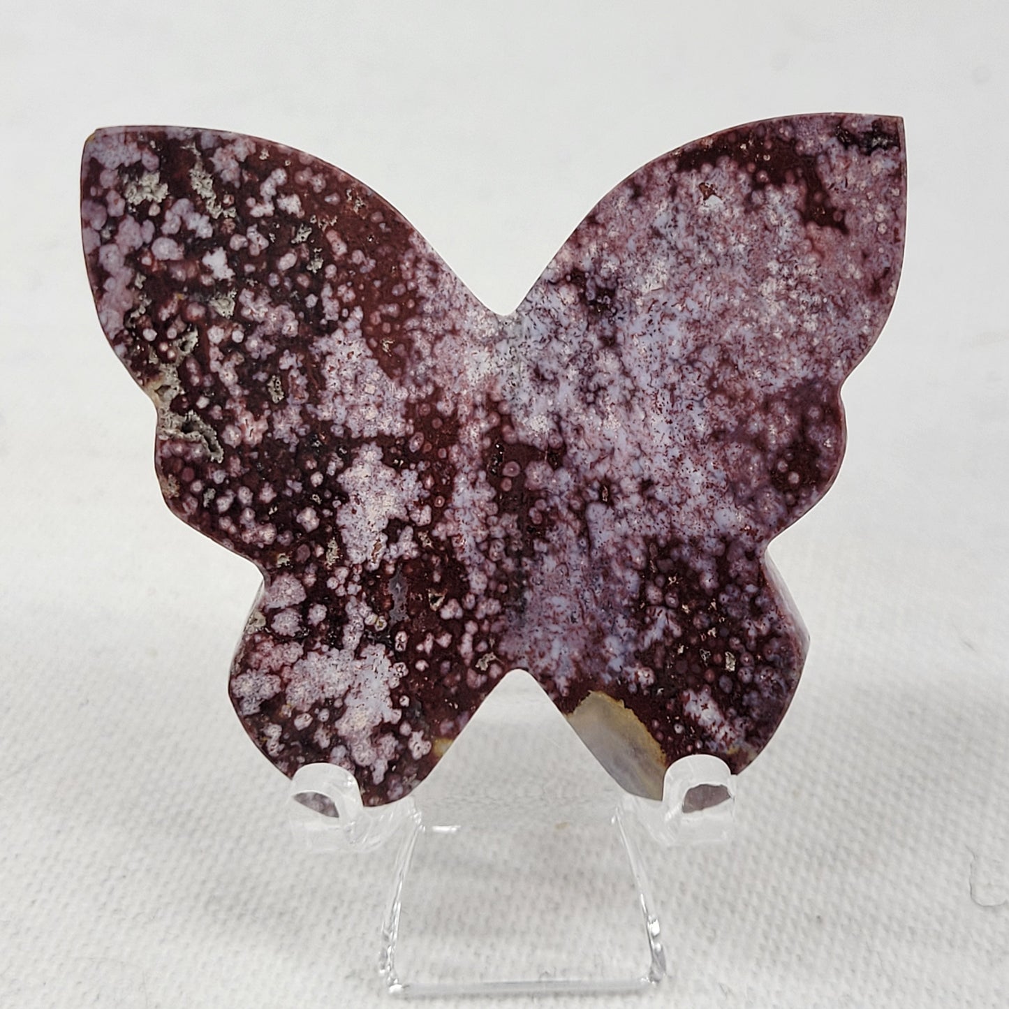 3D butterfly - Dark Pink Ocean Jasper
