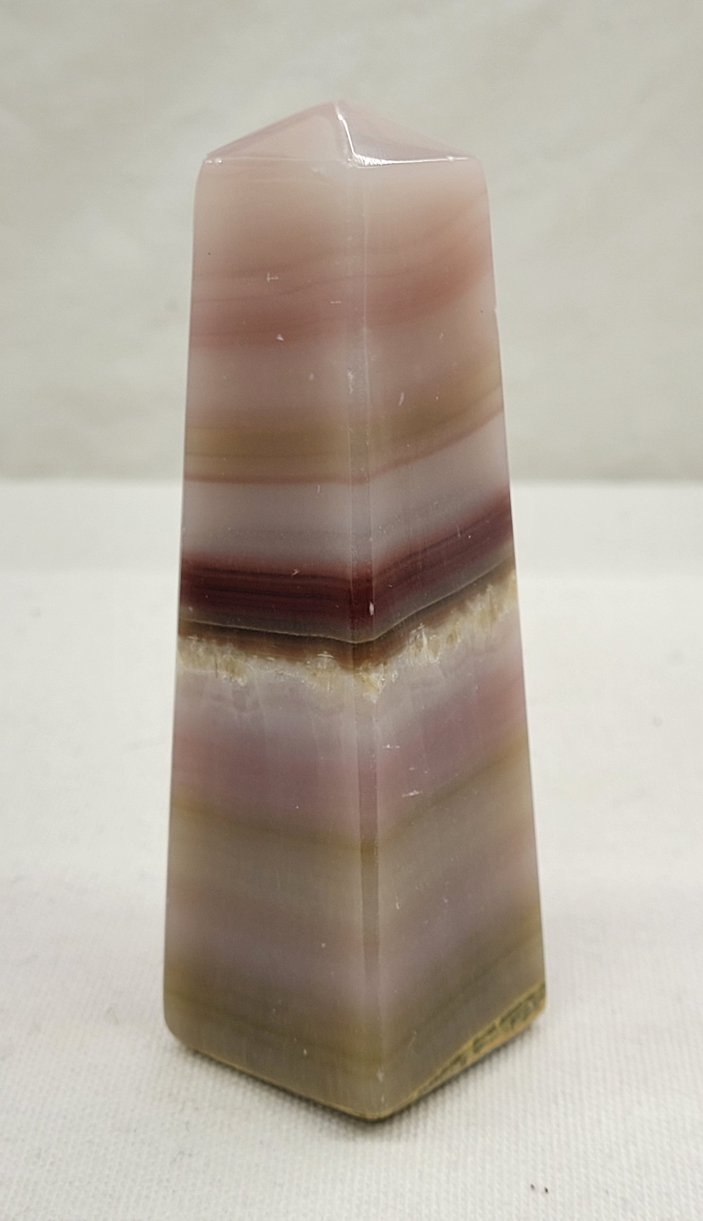Pink Banded Calcite tower