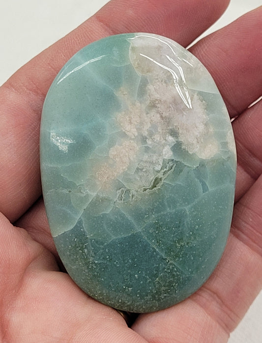 Palm - Green Flower Agate