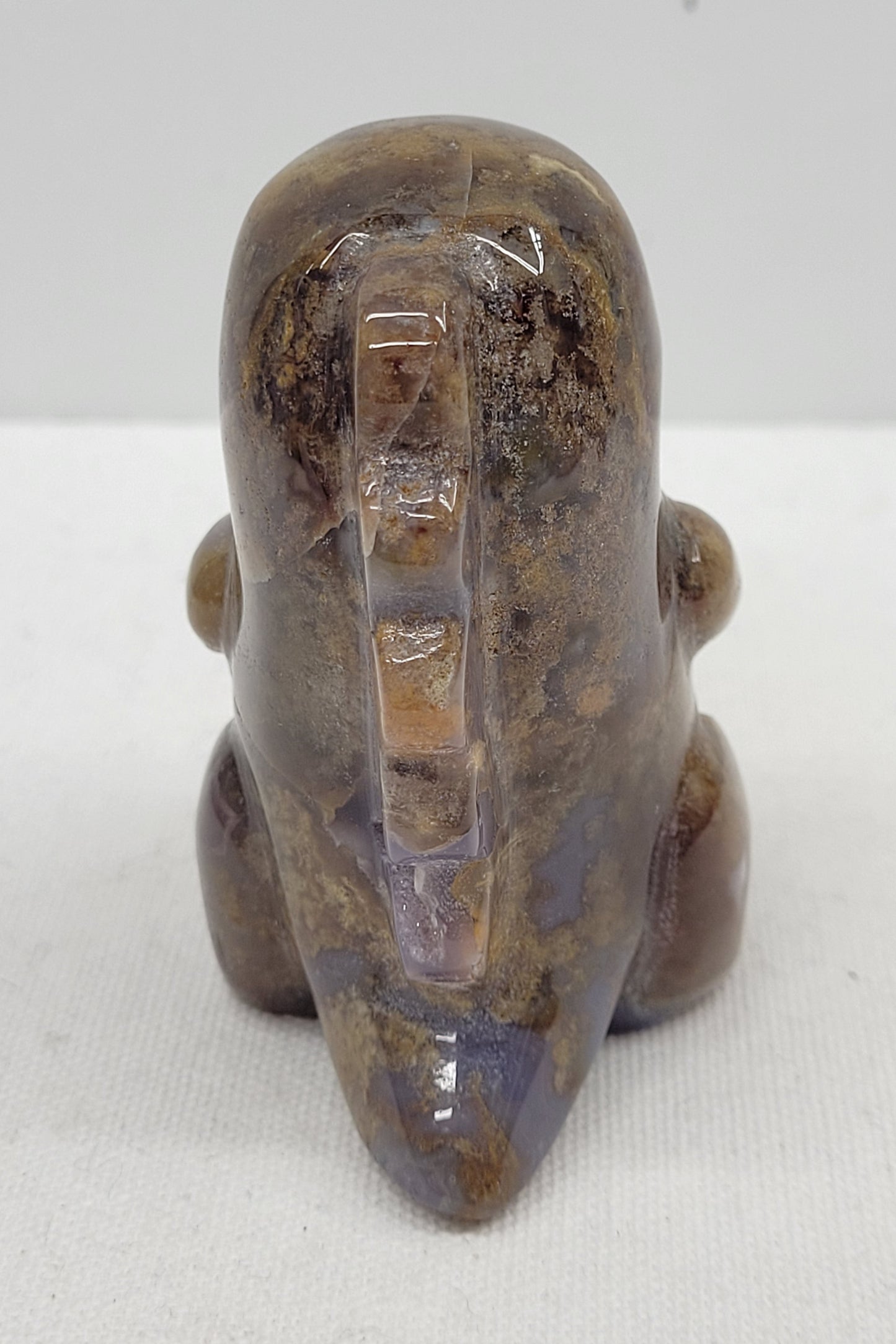 Chubby belly dino - Moss Agate (medium)