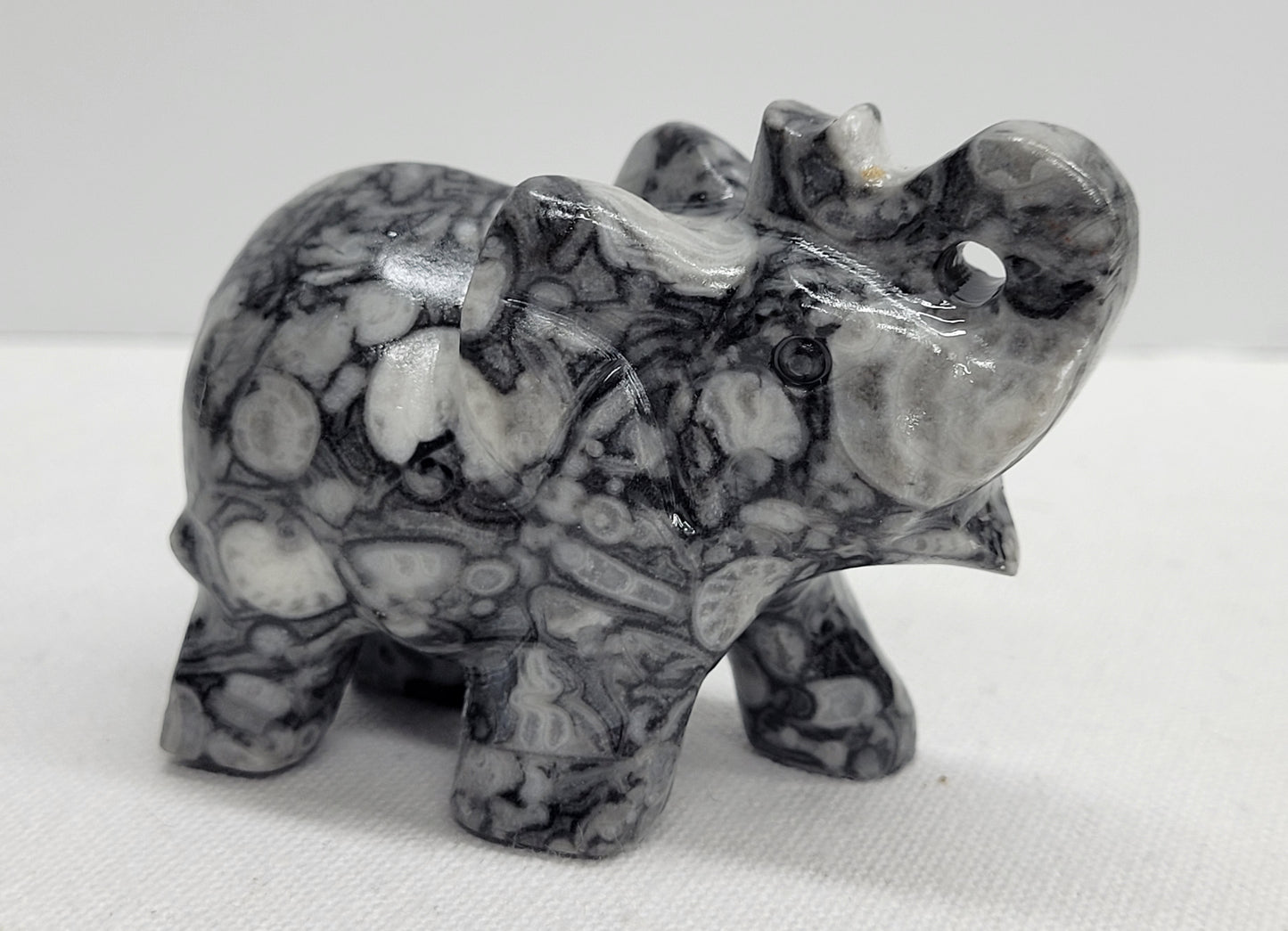 Fossil Shell Jasper elephant