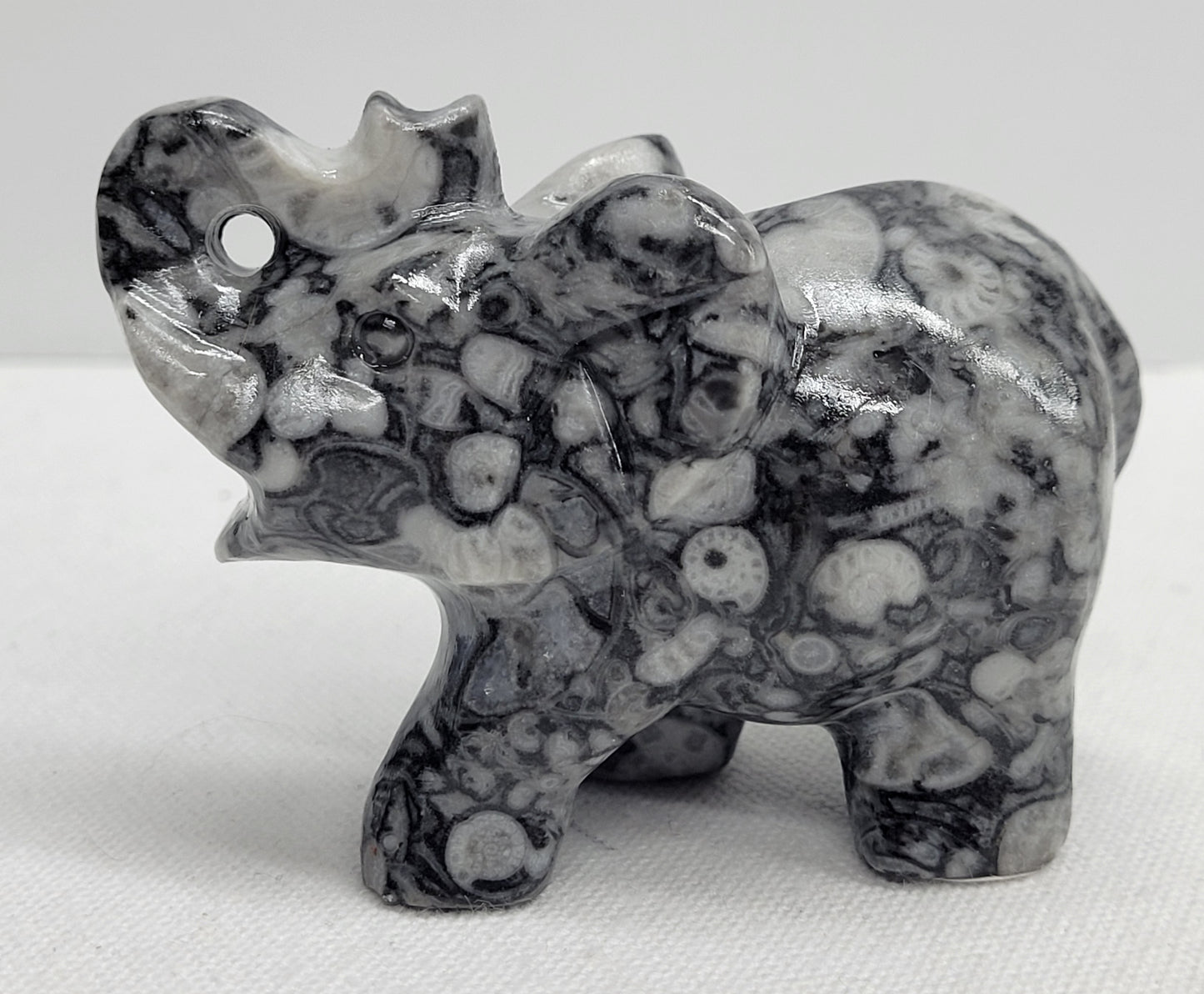 Fossil Shell Jasper elephant