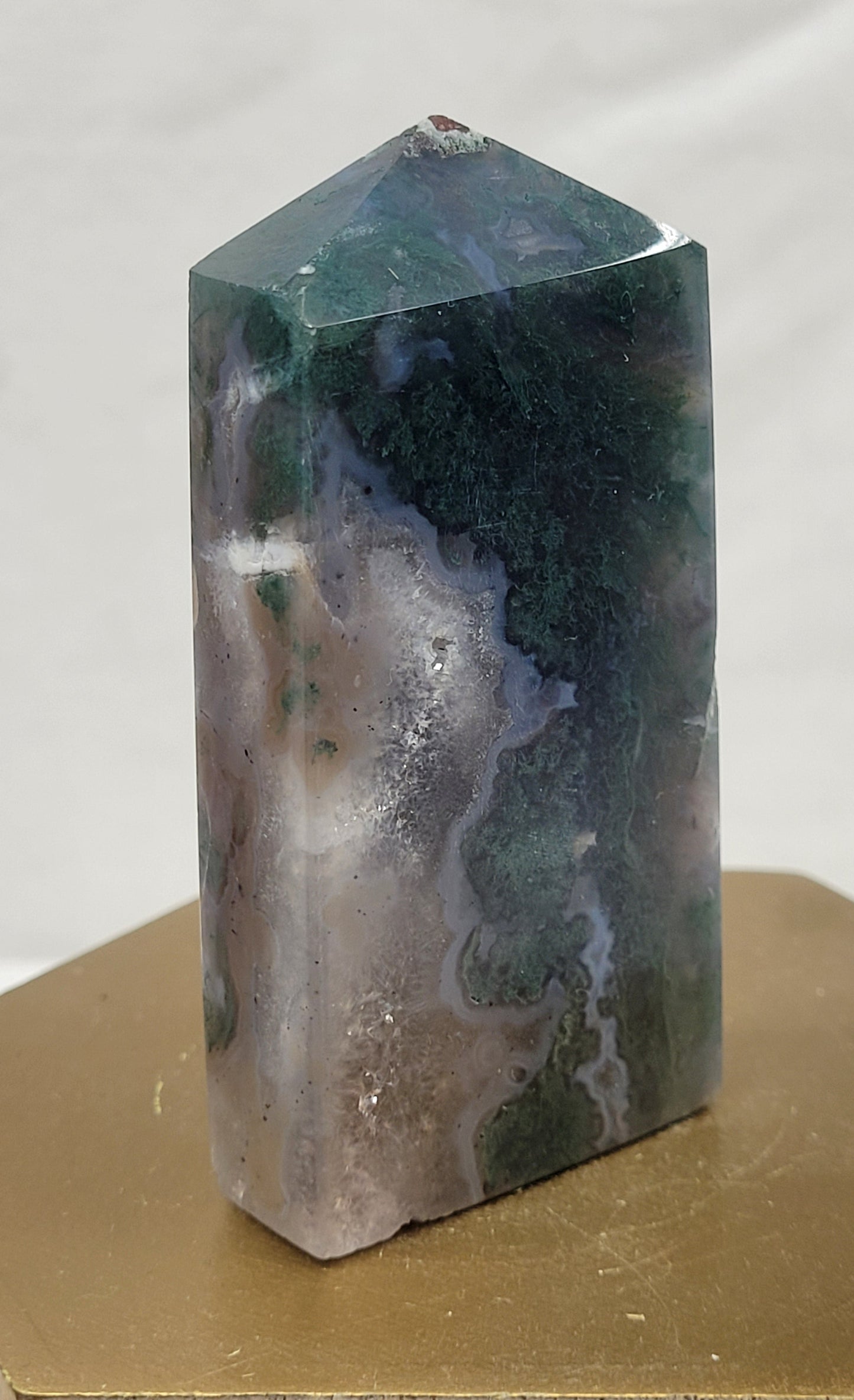 Moss Agate tower (4 sided)
