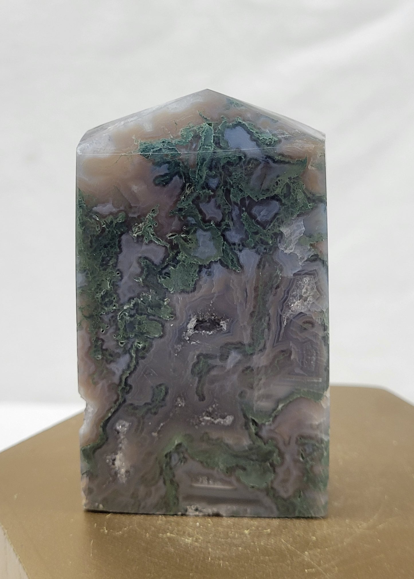 Moss Agate tower (4 sided)