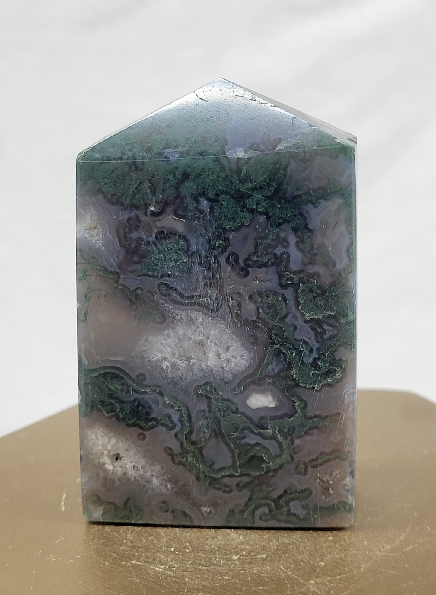 Moss Agate tower (4 sided)