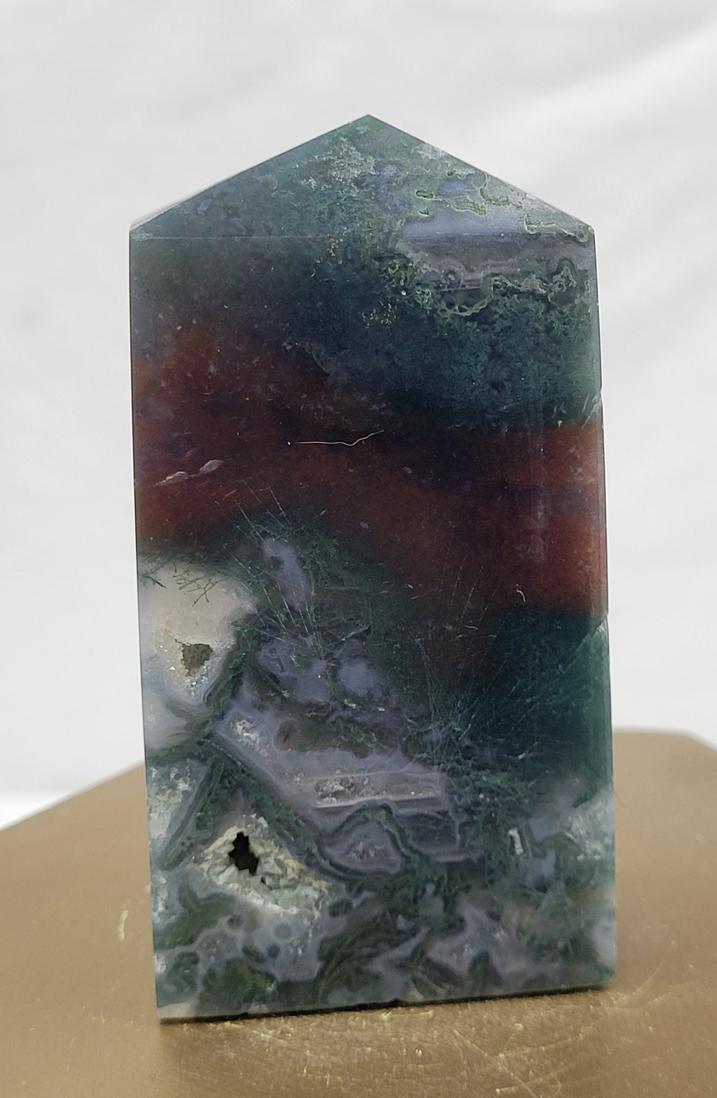 Moss Agate tower (4 sided)