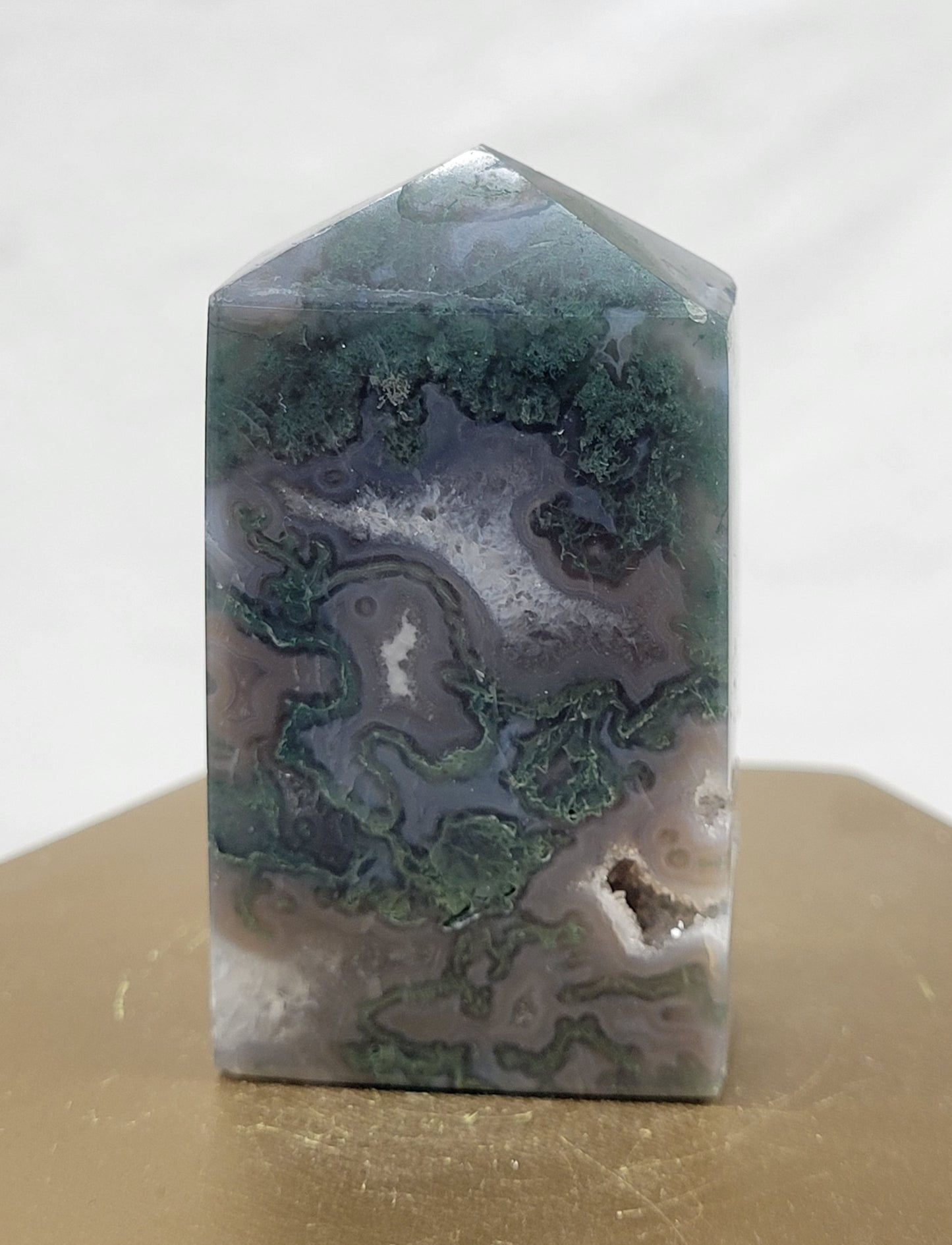 Moss Agate tower (4 sided)