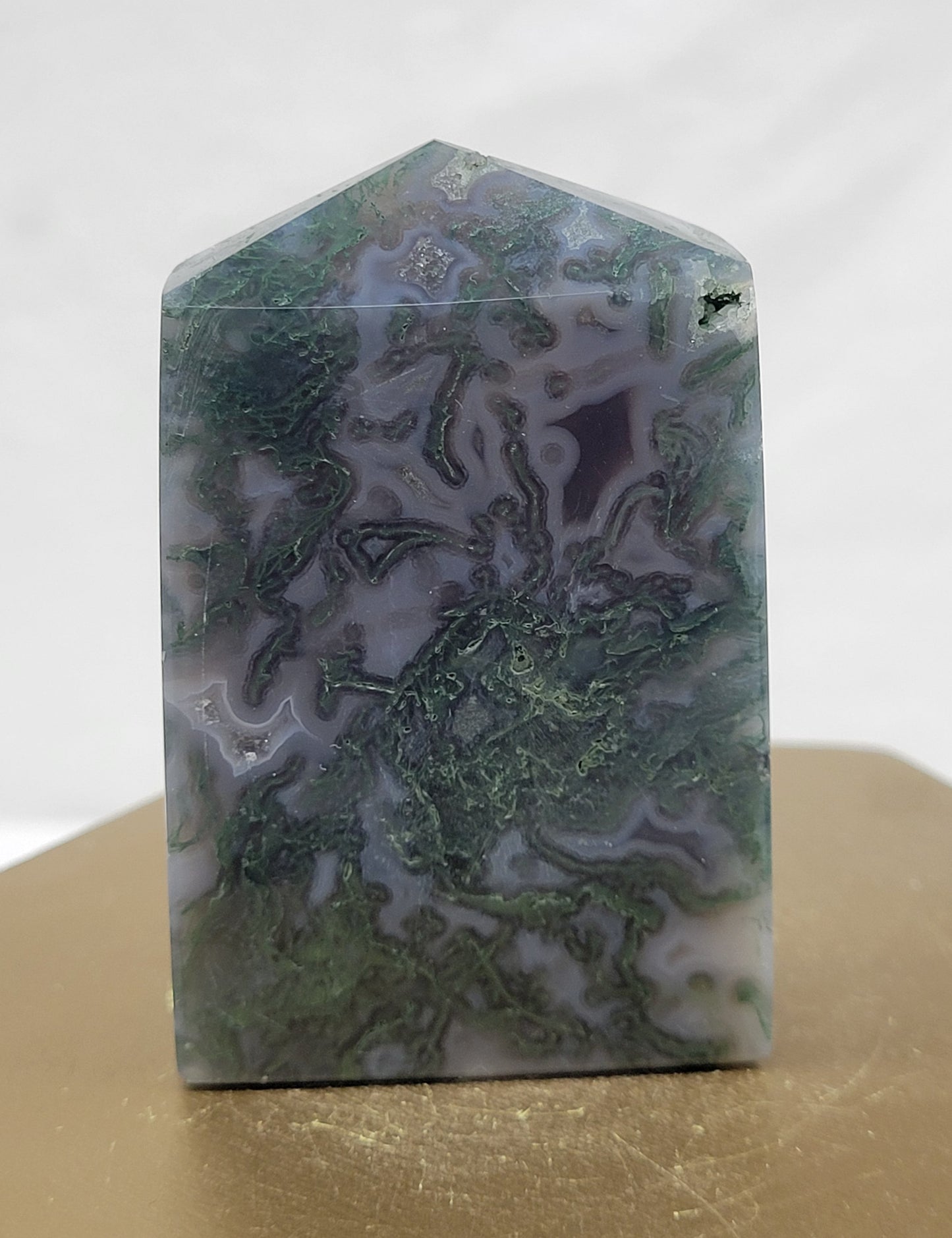 Moss Agate tower (4 sided)