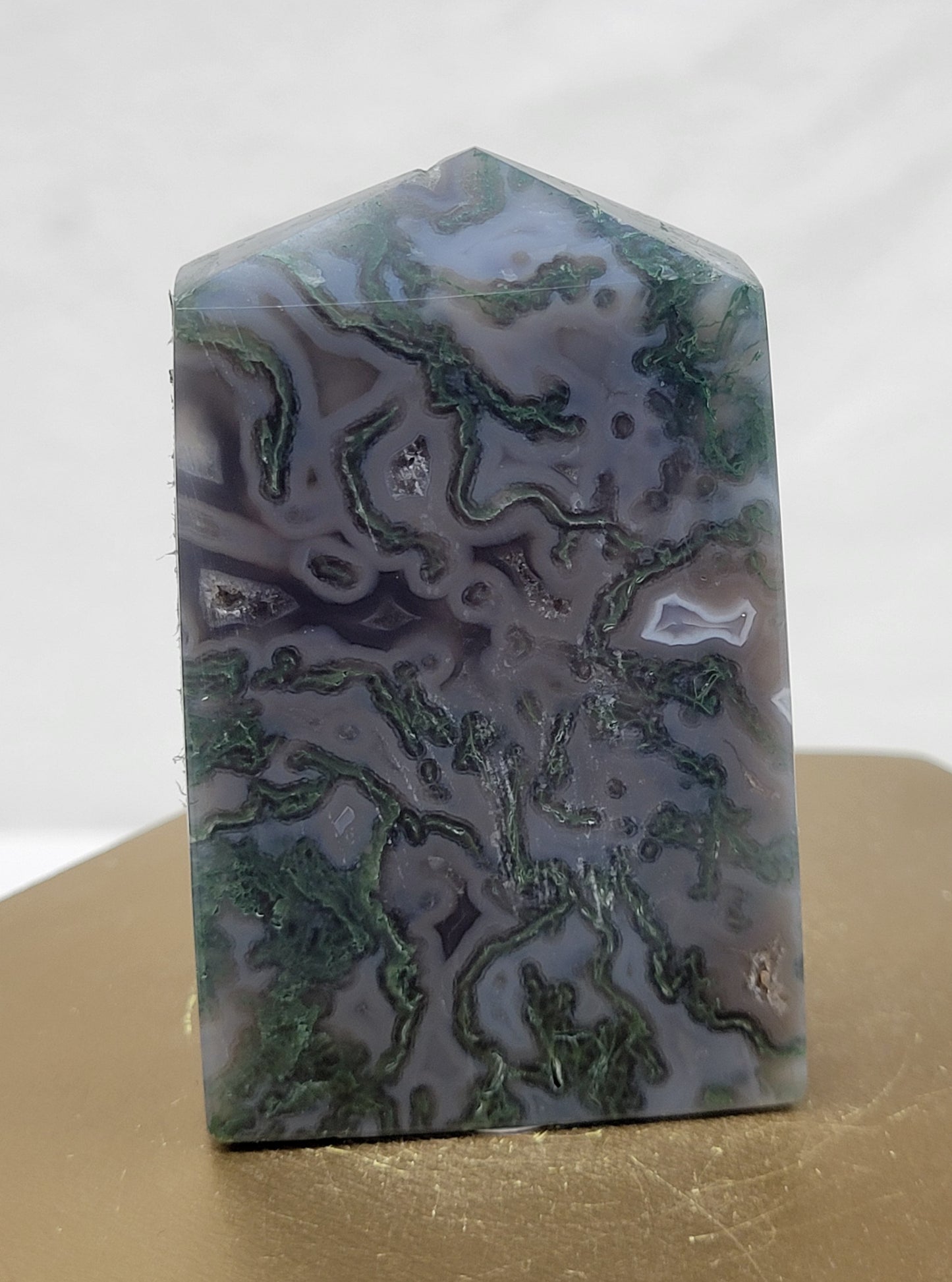 Moss Agate tower (4 sided)