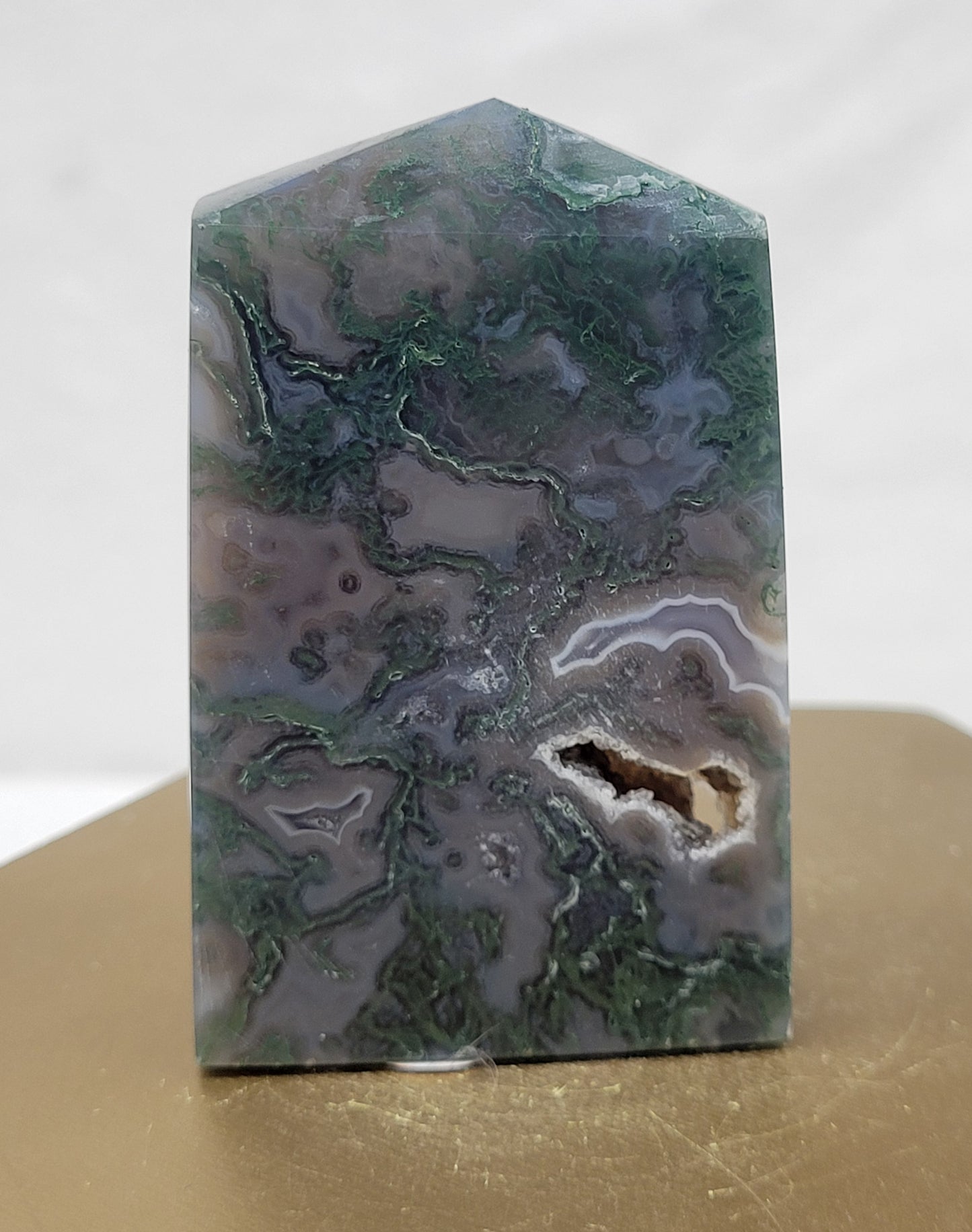 Moss Agate tower (4 sided)