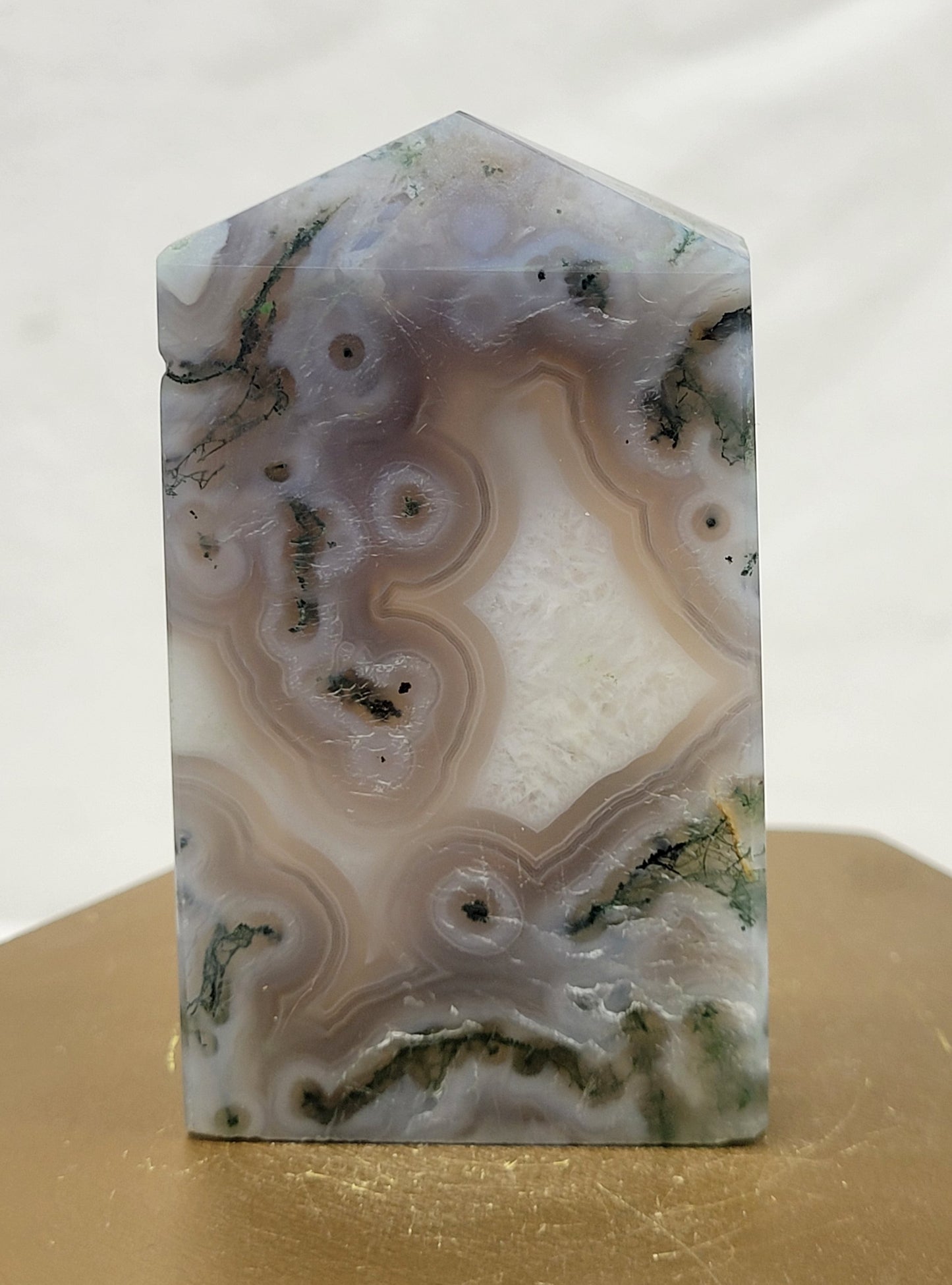 Moss Agate tower (4 sided)