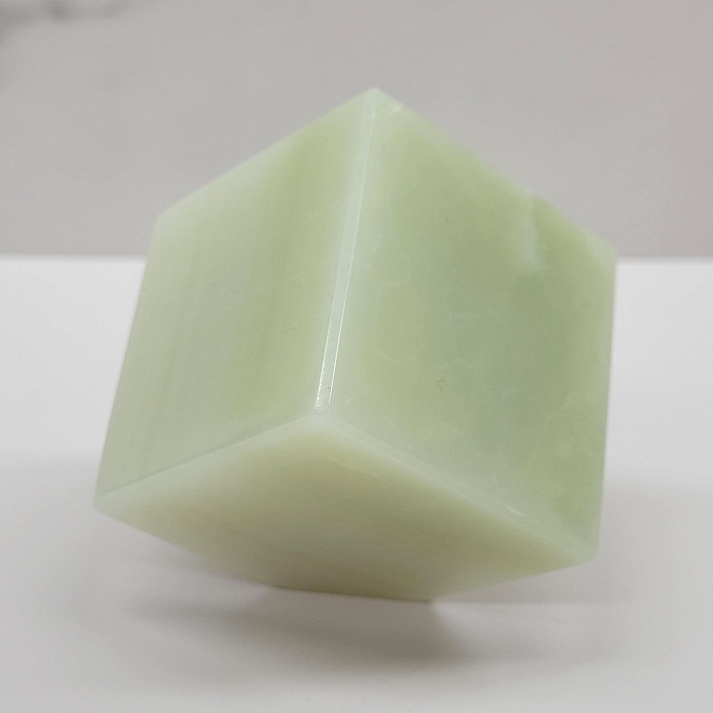 Afghan Jade (Green Onyx) floating cube
