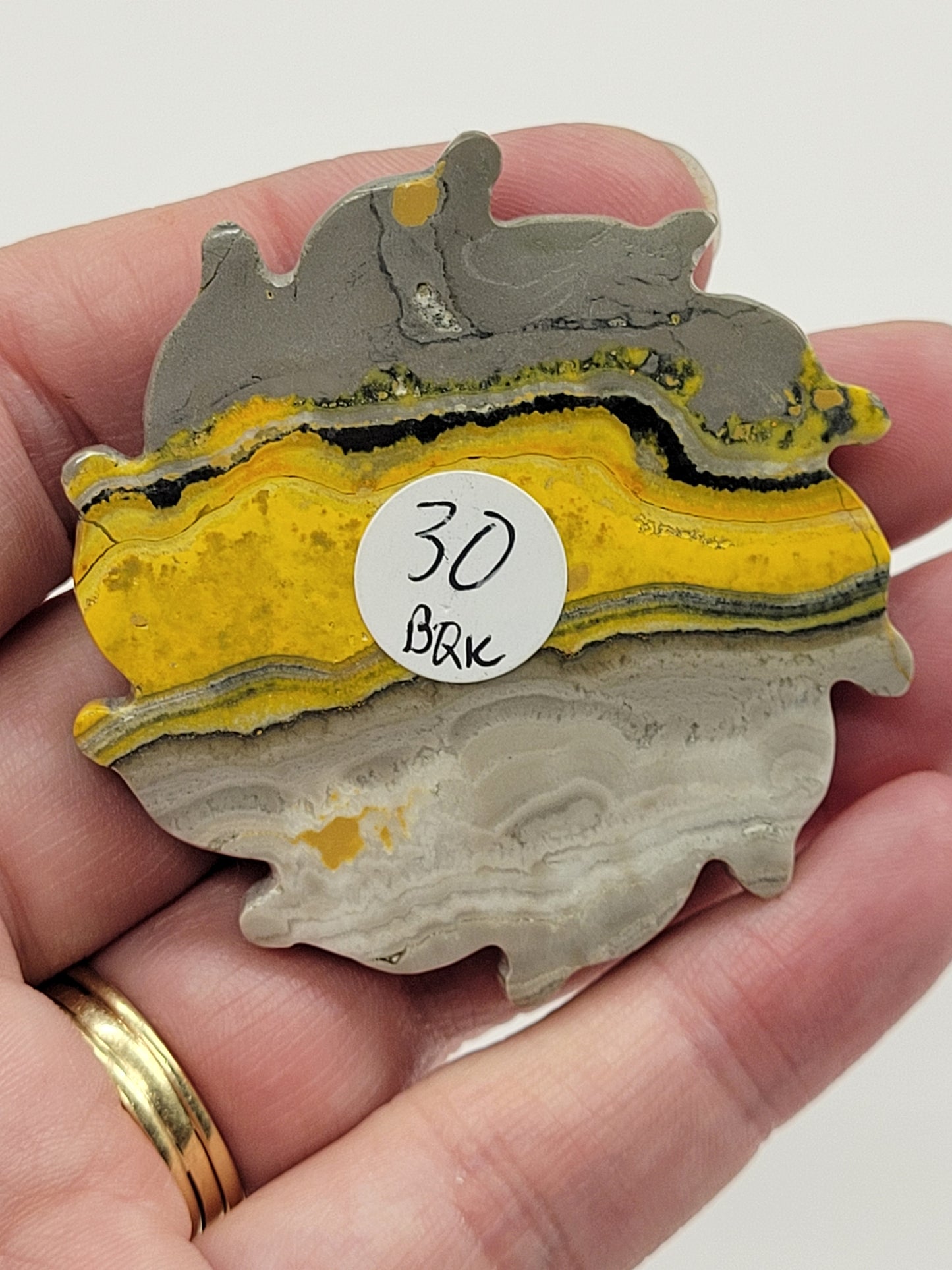 Bumblebee Jasper sun carving