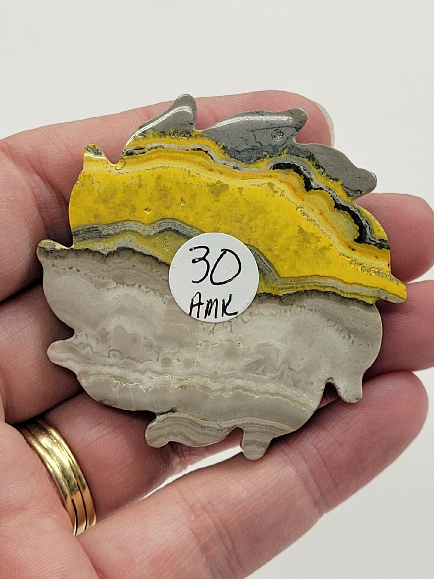 Bumblebee Jasper sun carving