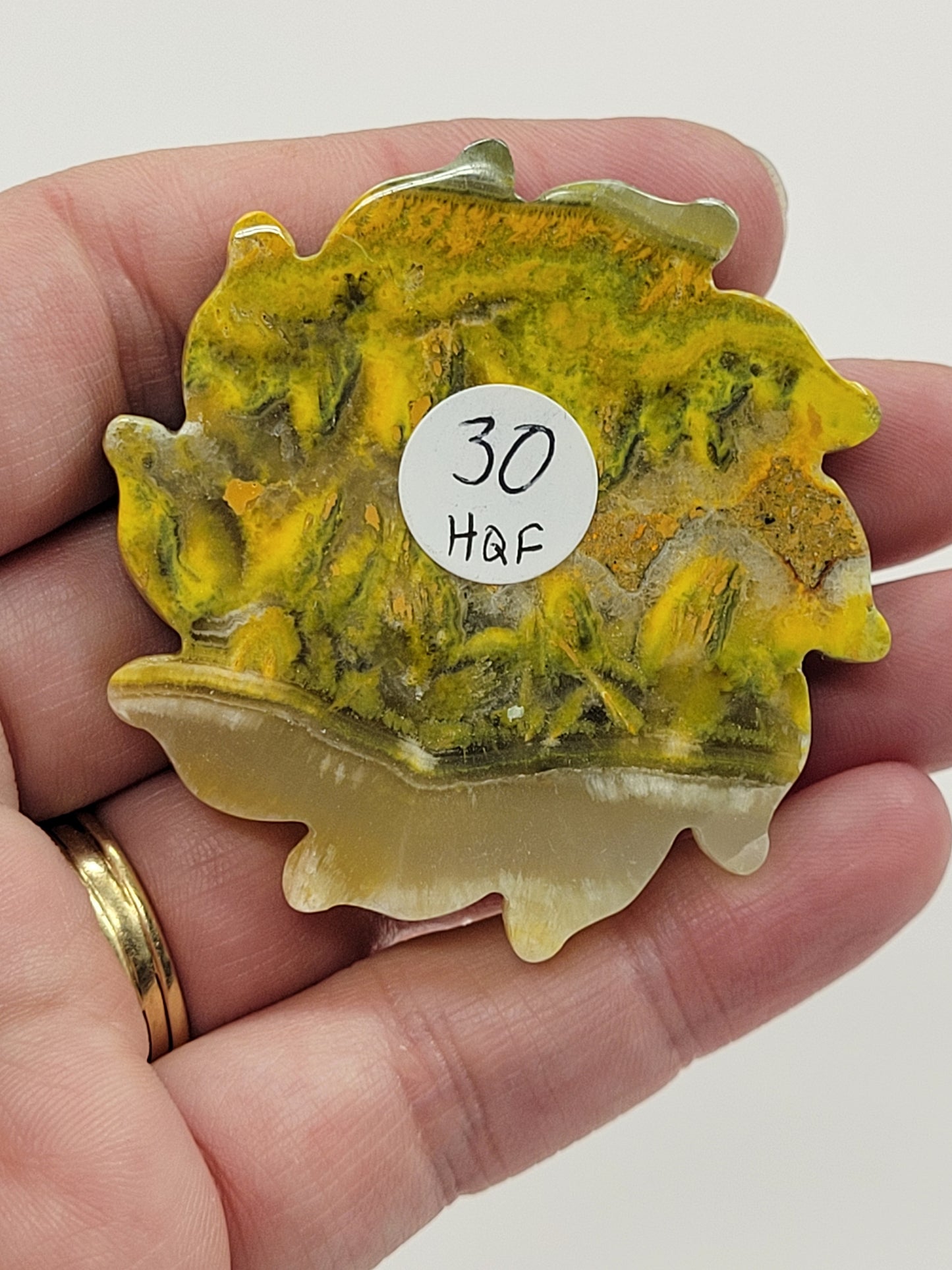 Bumblebee Jasper sun carving