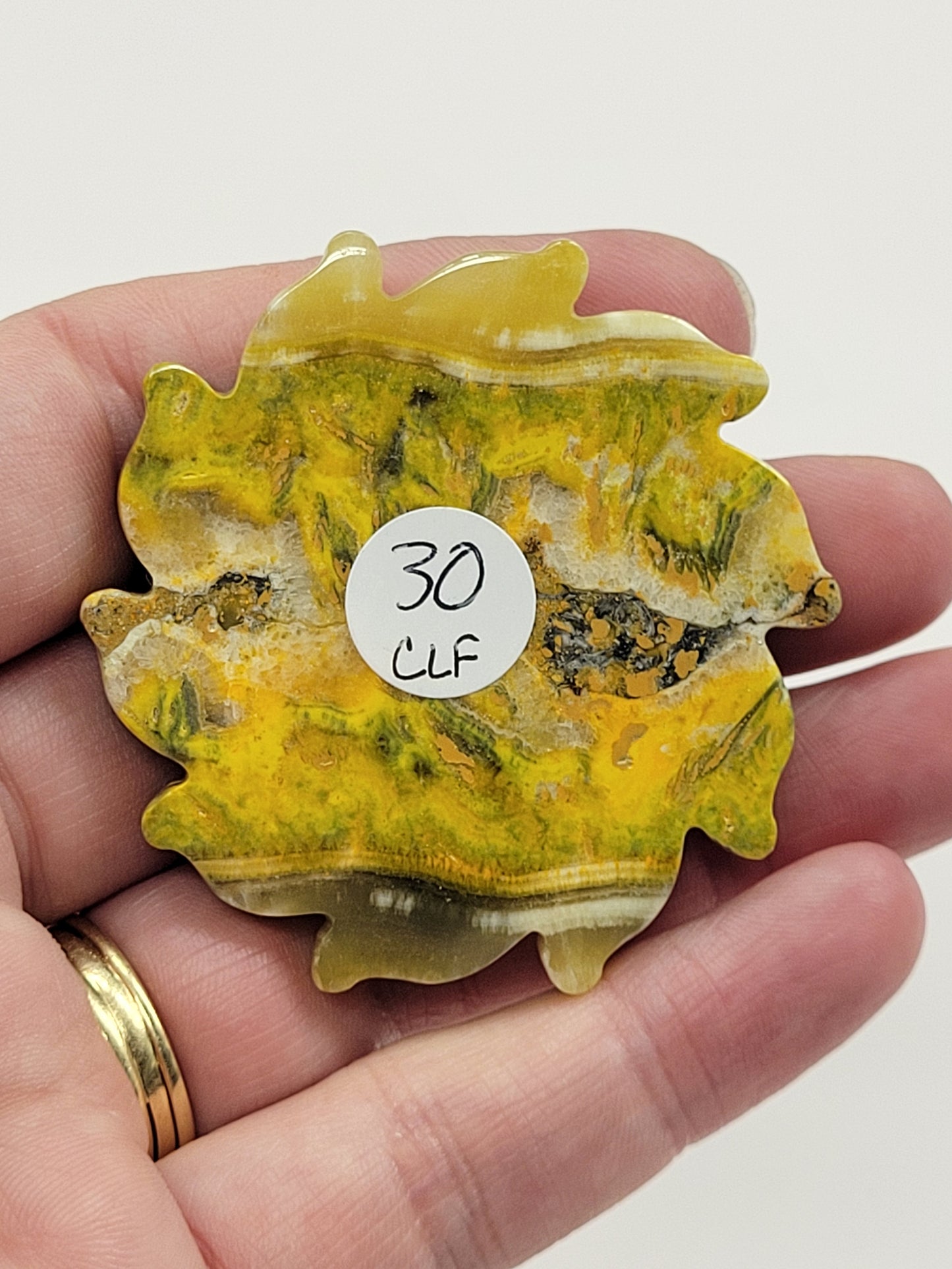 Bumblebee Jasper sun carving