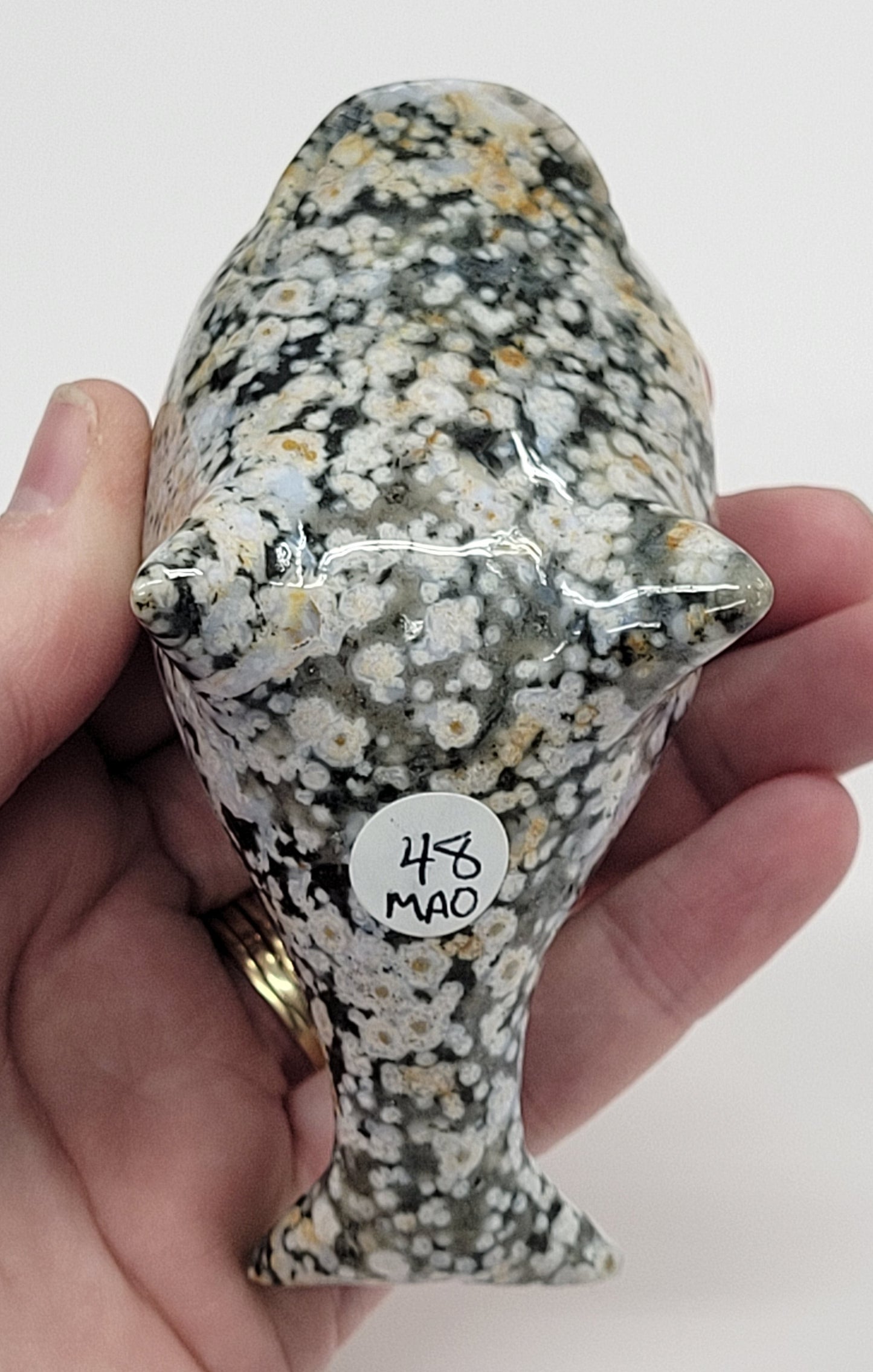 Ocean Jasper whale carving