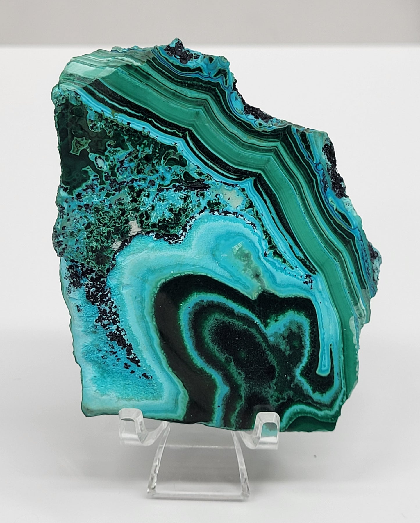 Malachite & Chrysocolla slab