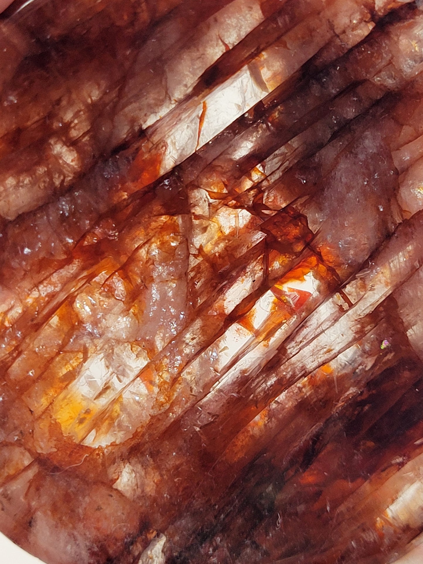 Fire Quartz bowl/sphere holder