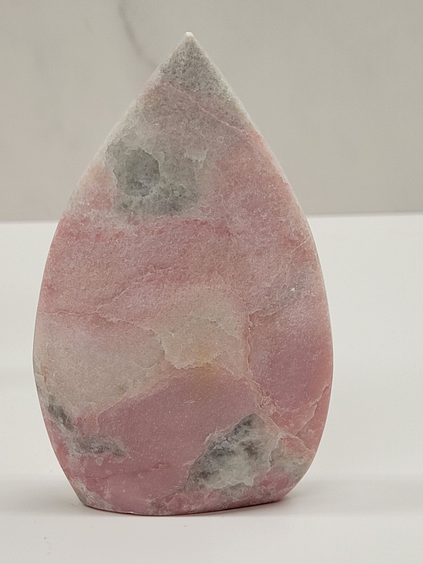 Pink Opal teardrop/flame