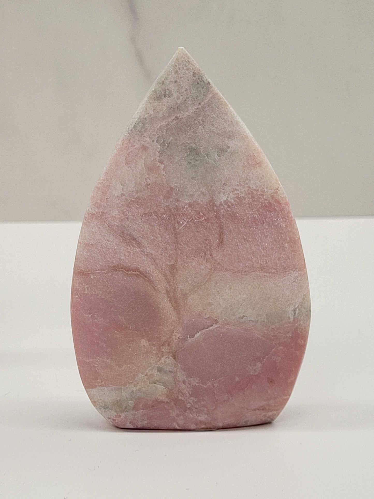 Pink Opal teardrop/flame