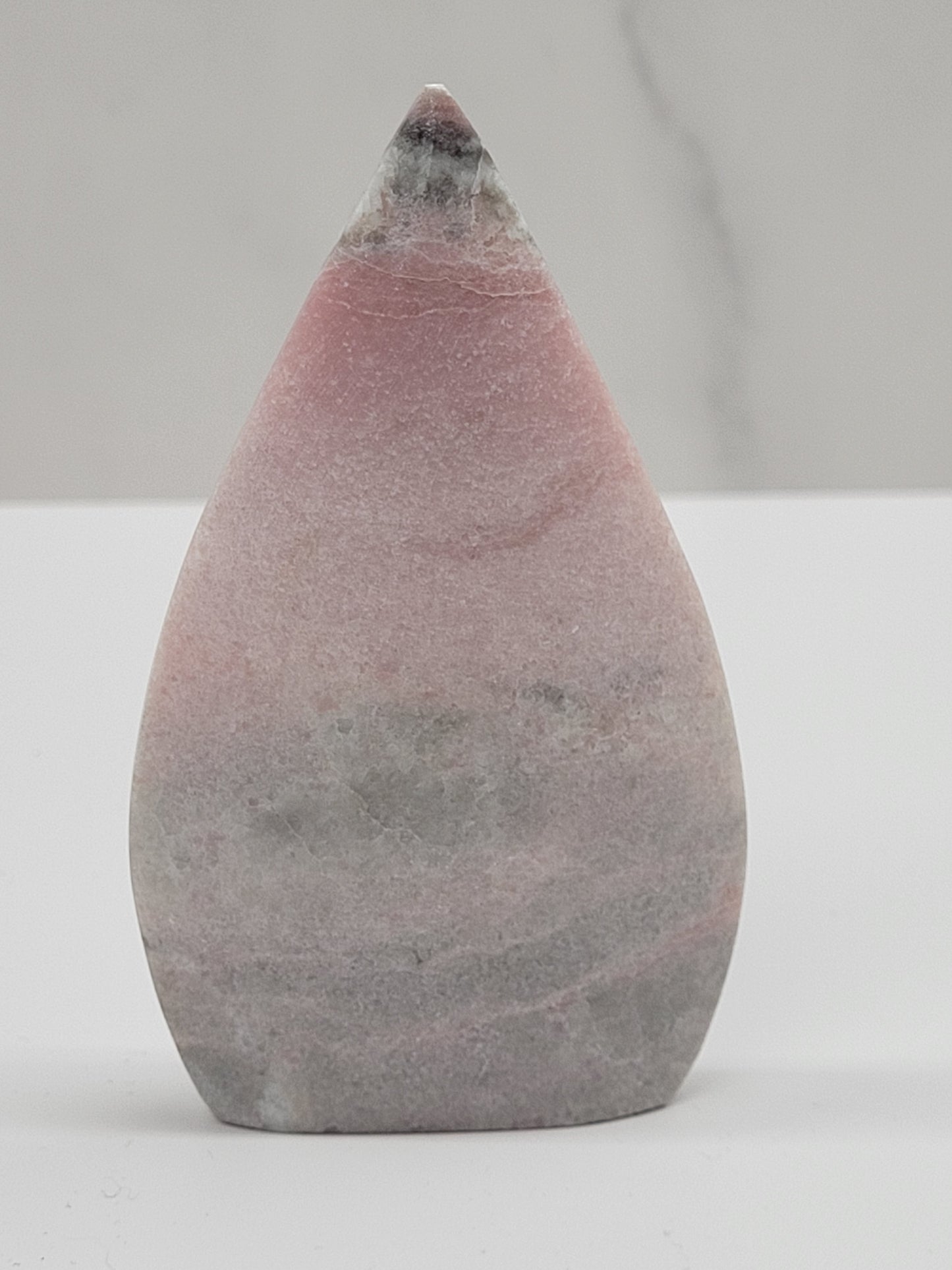 Pink Opal teardrop/flame