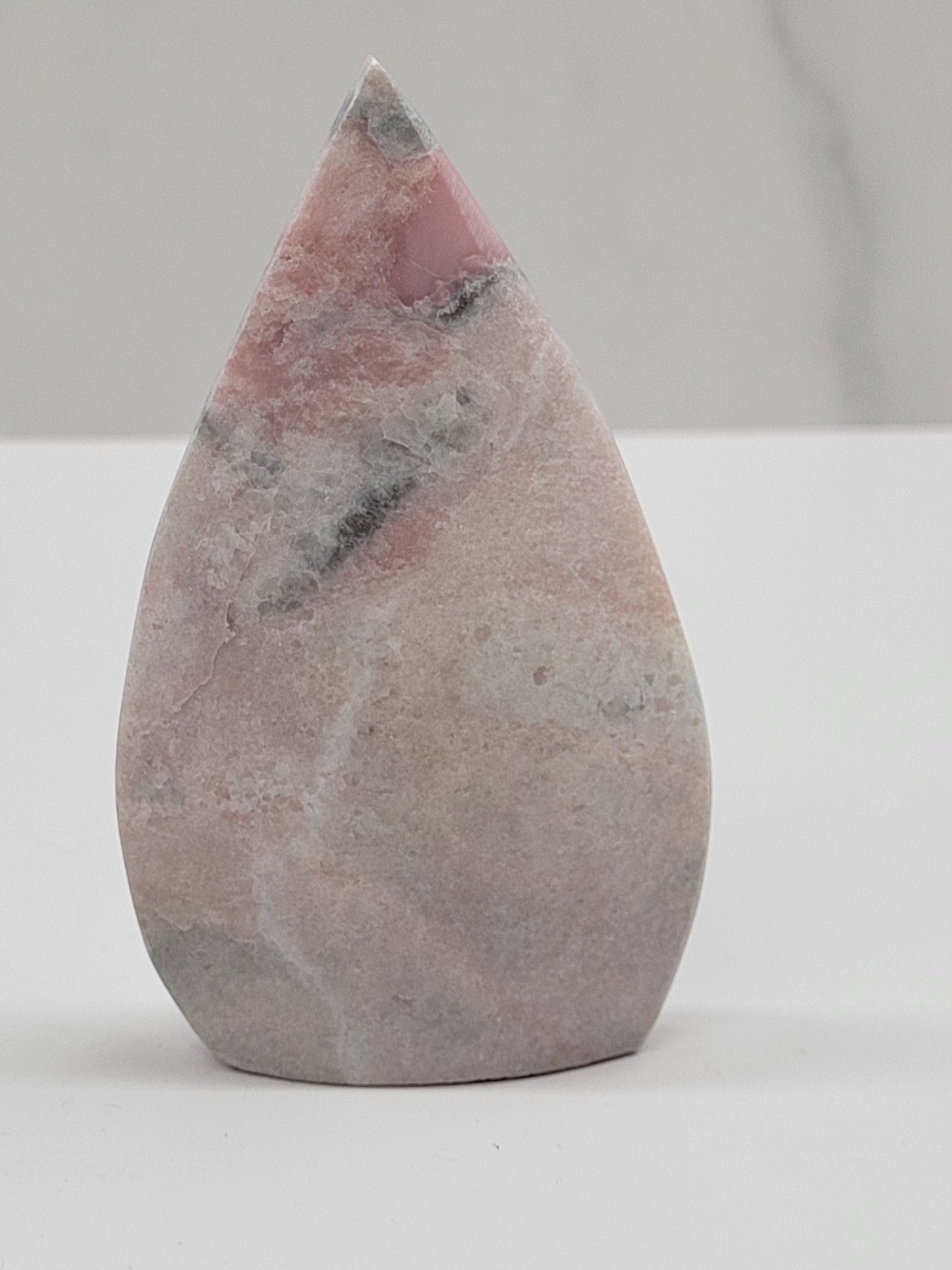 Pink Opal teardrop/flame