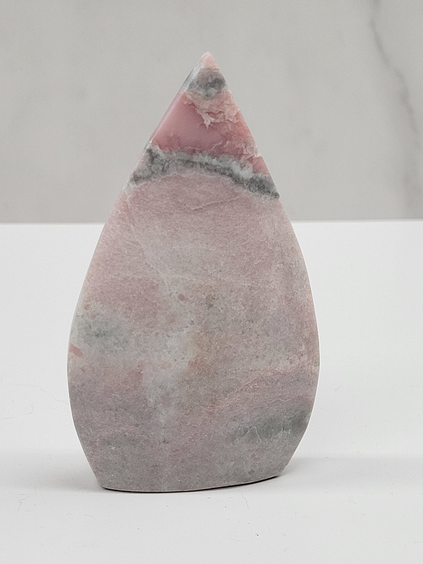 Pink Opal teardrop/flame