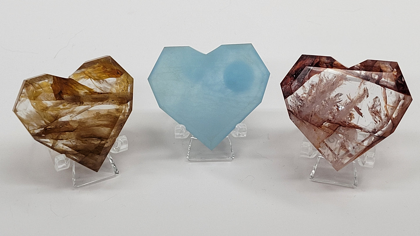 Faceted hearts