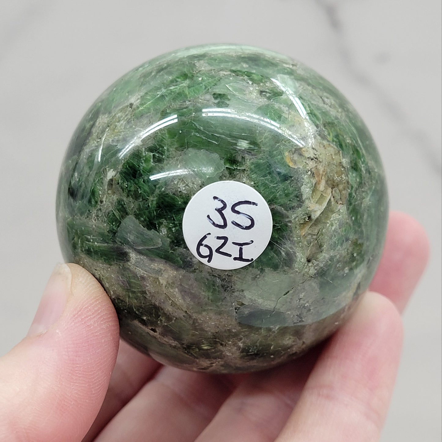 Diopside sphere