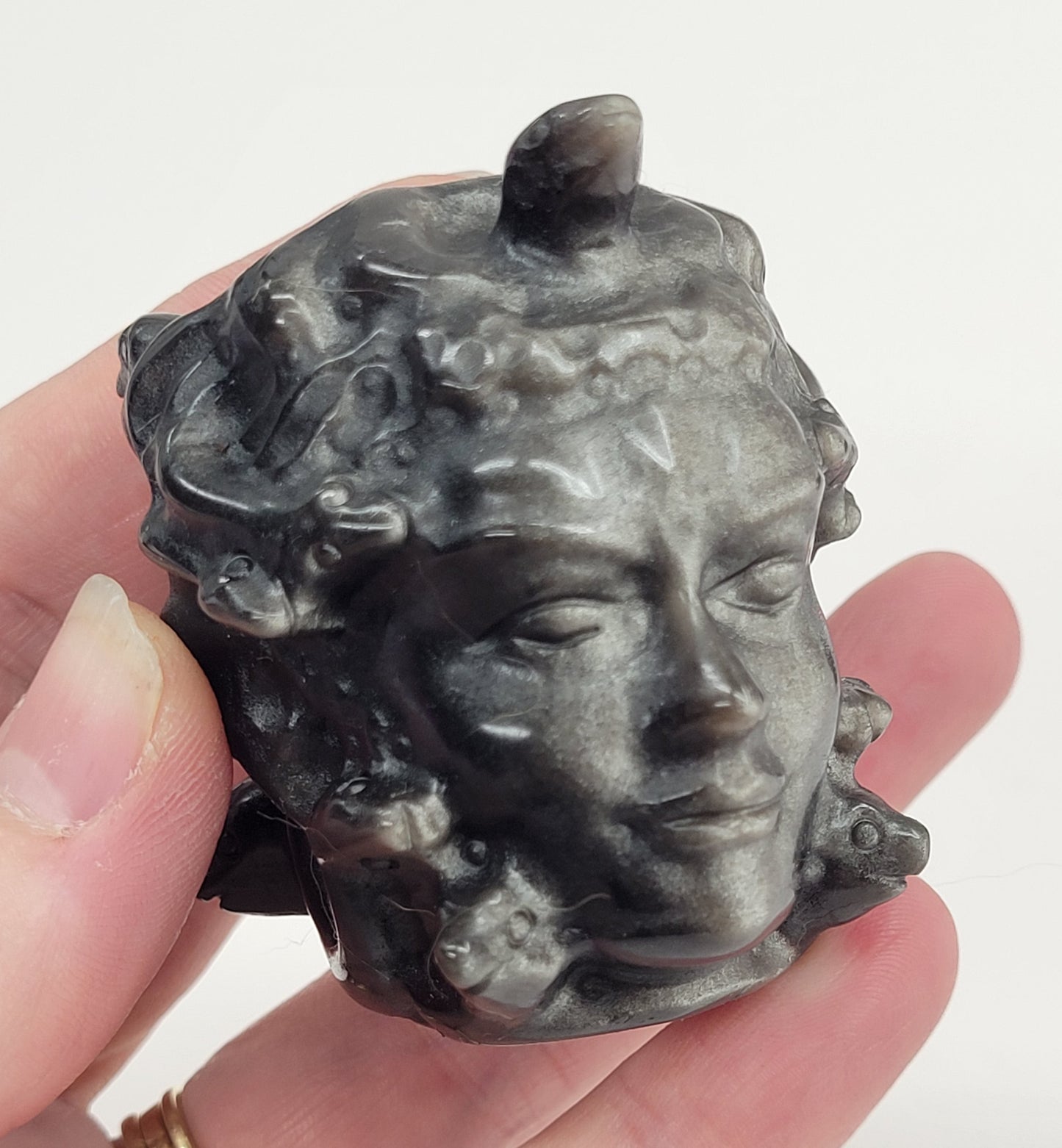 Medusa head - Silver Sheen Obsidian