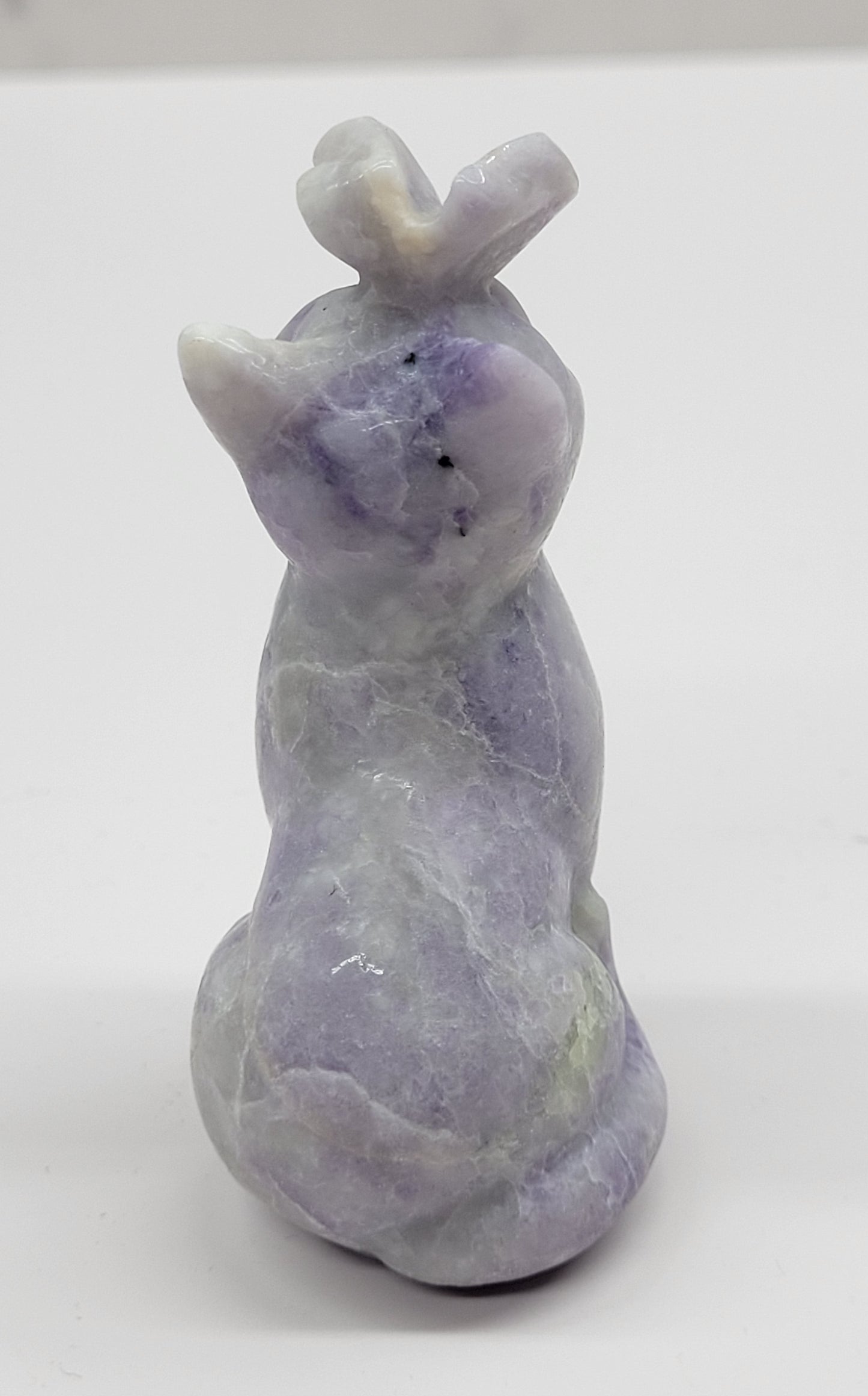 Cat/kitty carving - butterfly on nose (L)
