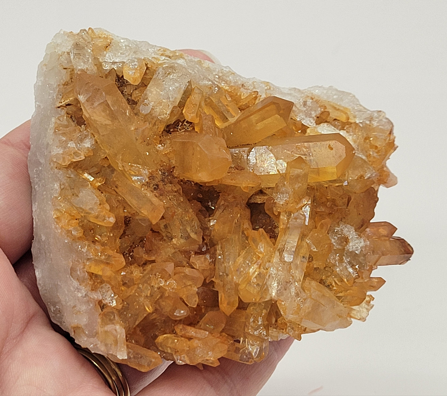 Tangerine Quartz clusters