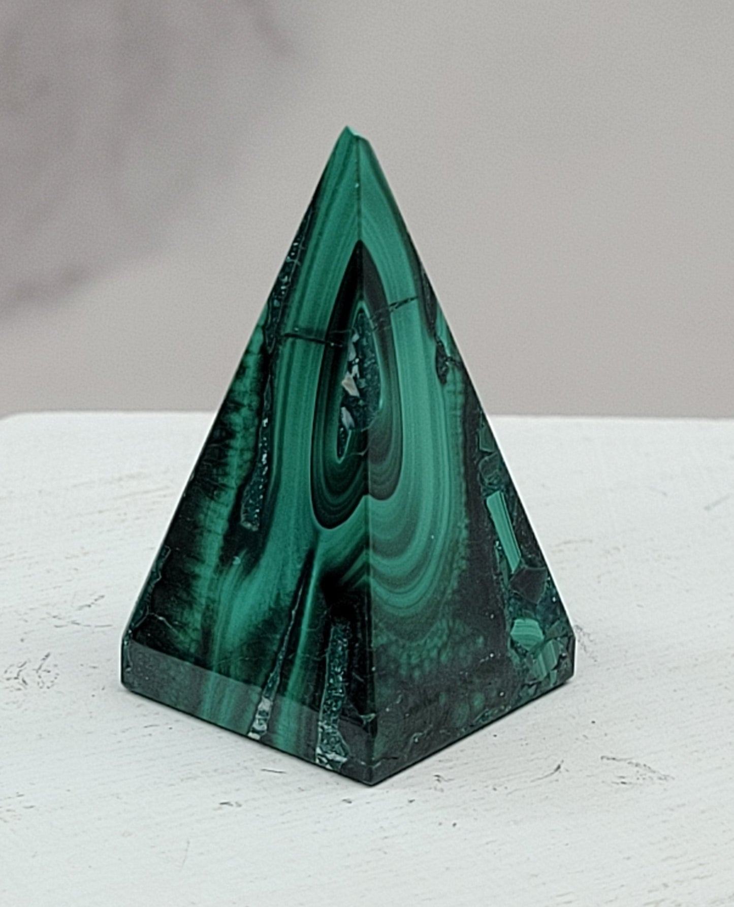 Malachite pyramid