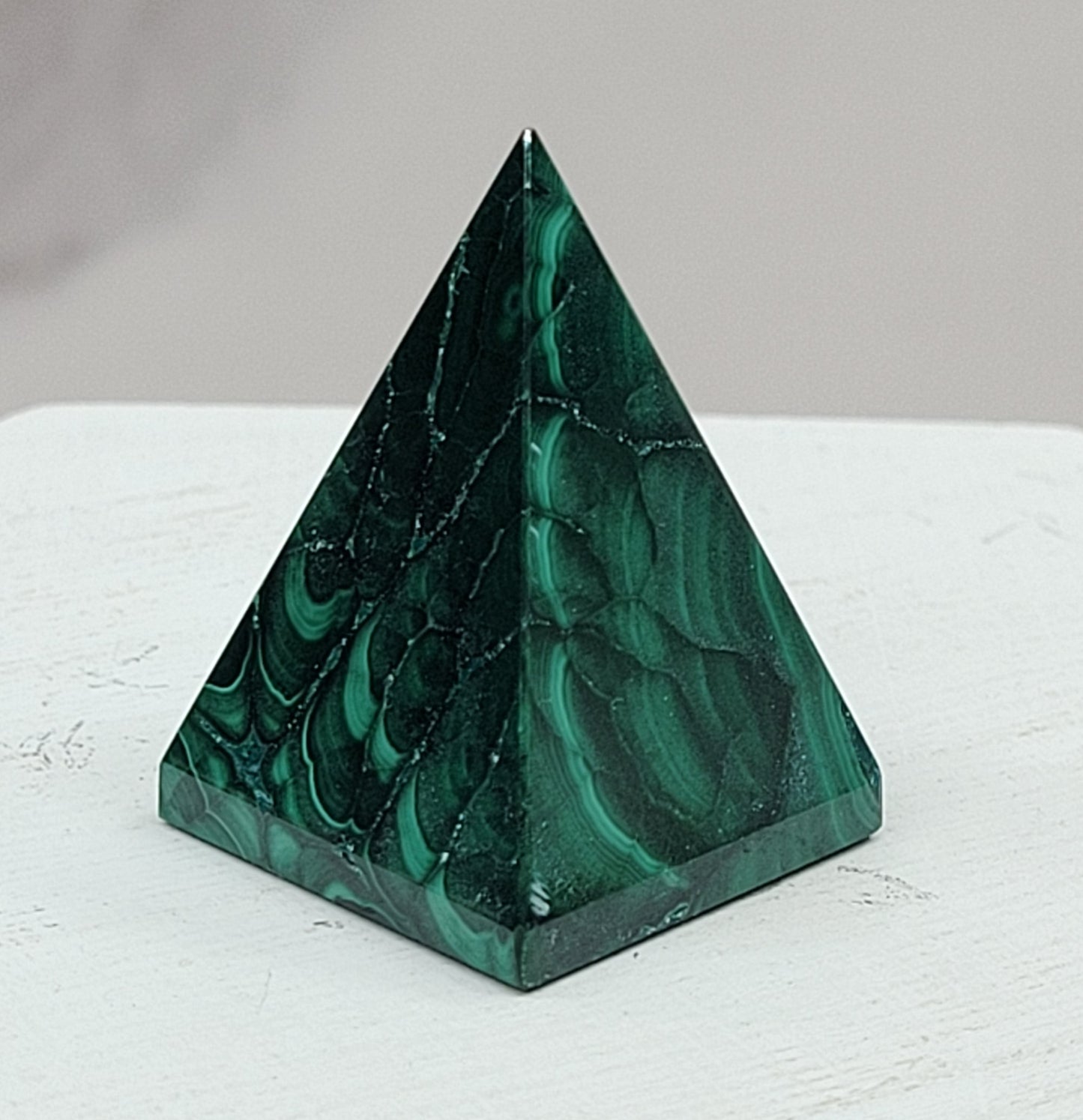 Malachite pyramid