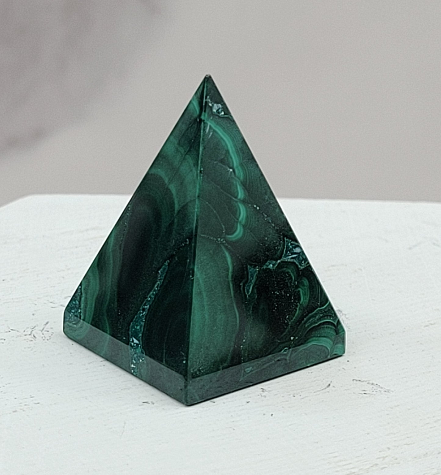 Malachite pyramid