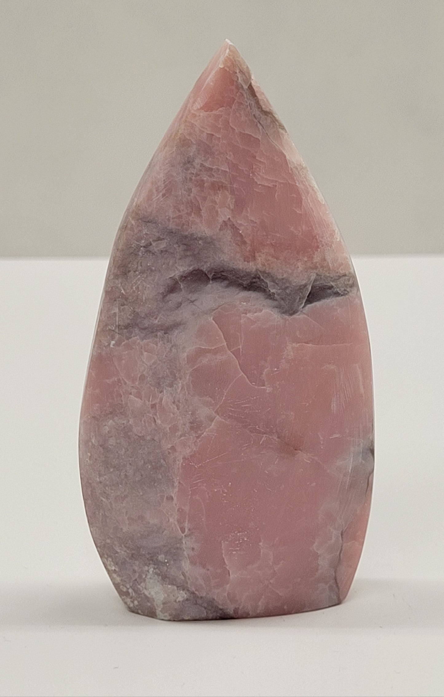 Pink Opal teardrop/flame