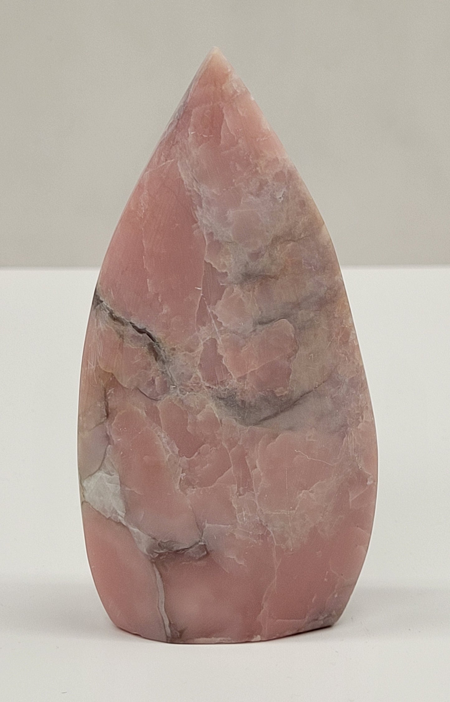 Pink Opal teardrop/flame