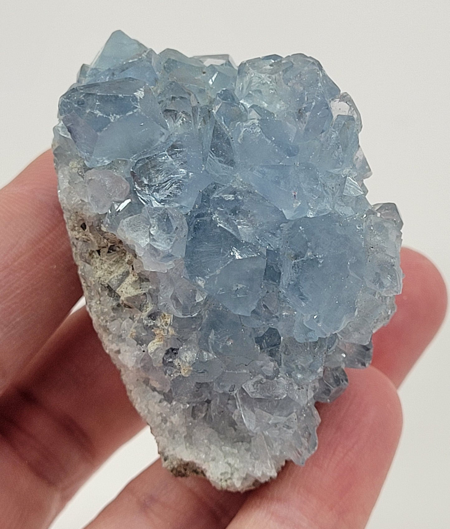 Celestite specimens