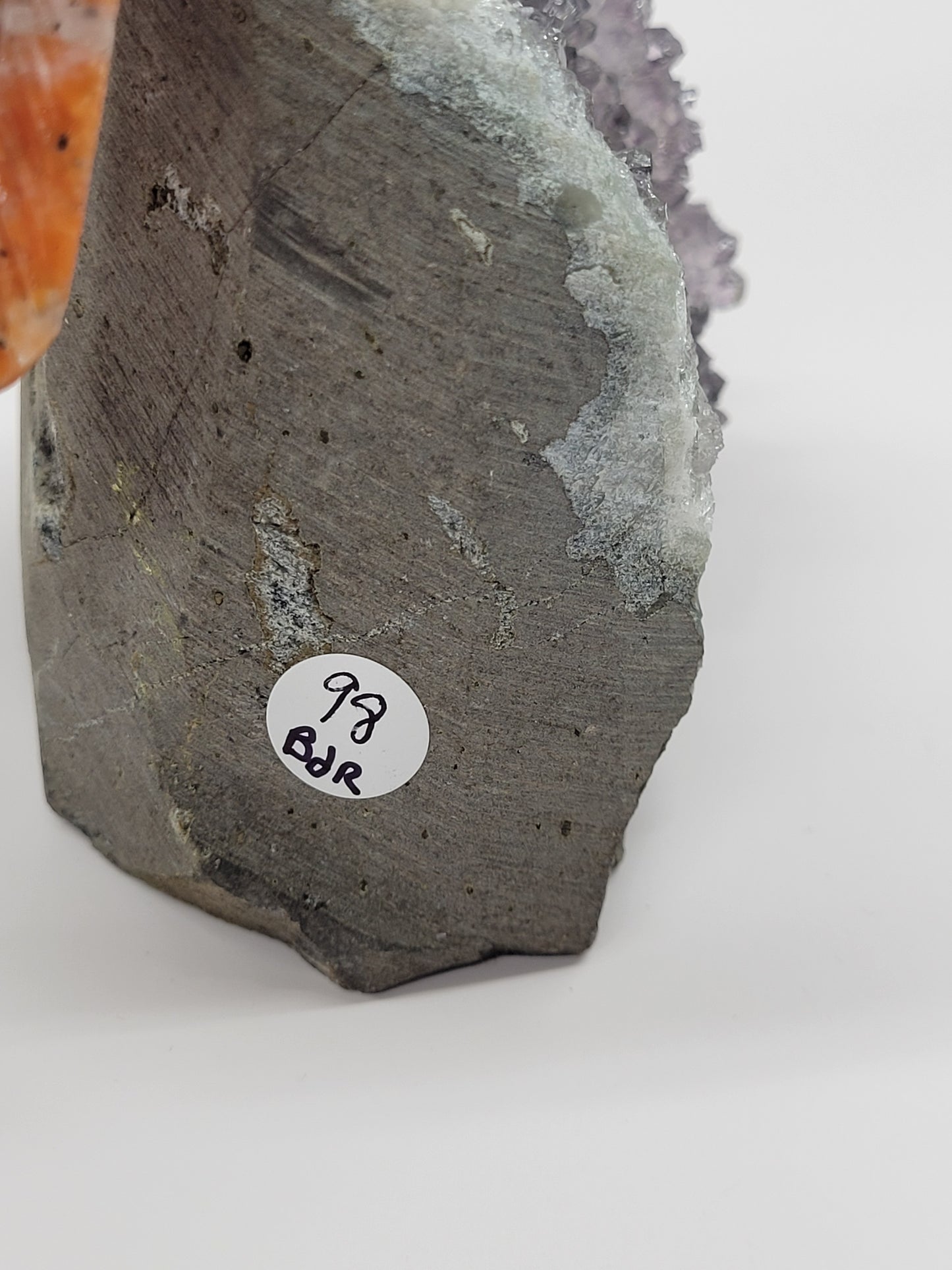 Amethyst cut base w/ crystal bird