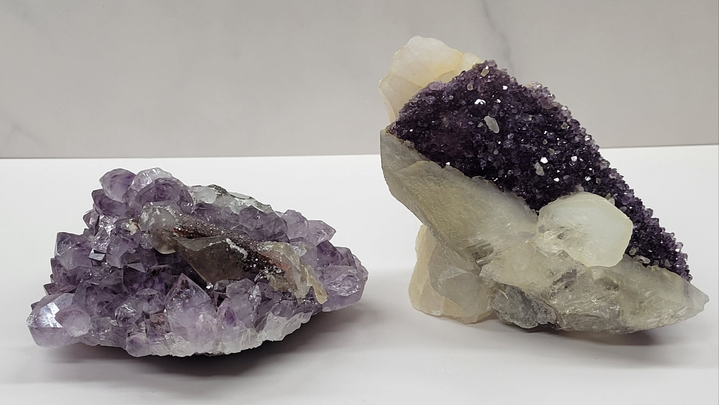Amethyst w/ Calcite specimen