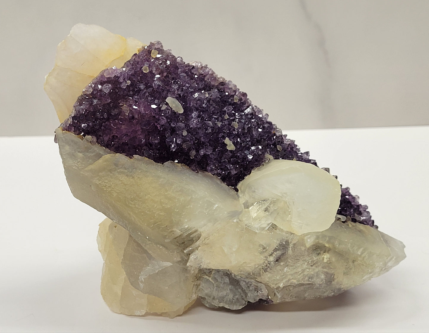 Amethyst w/ Calcite specimen