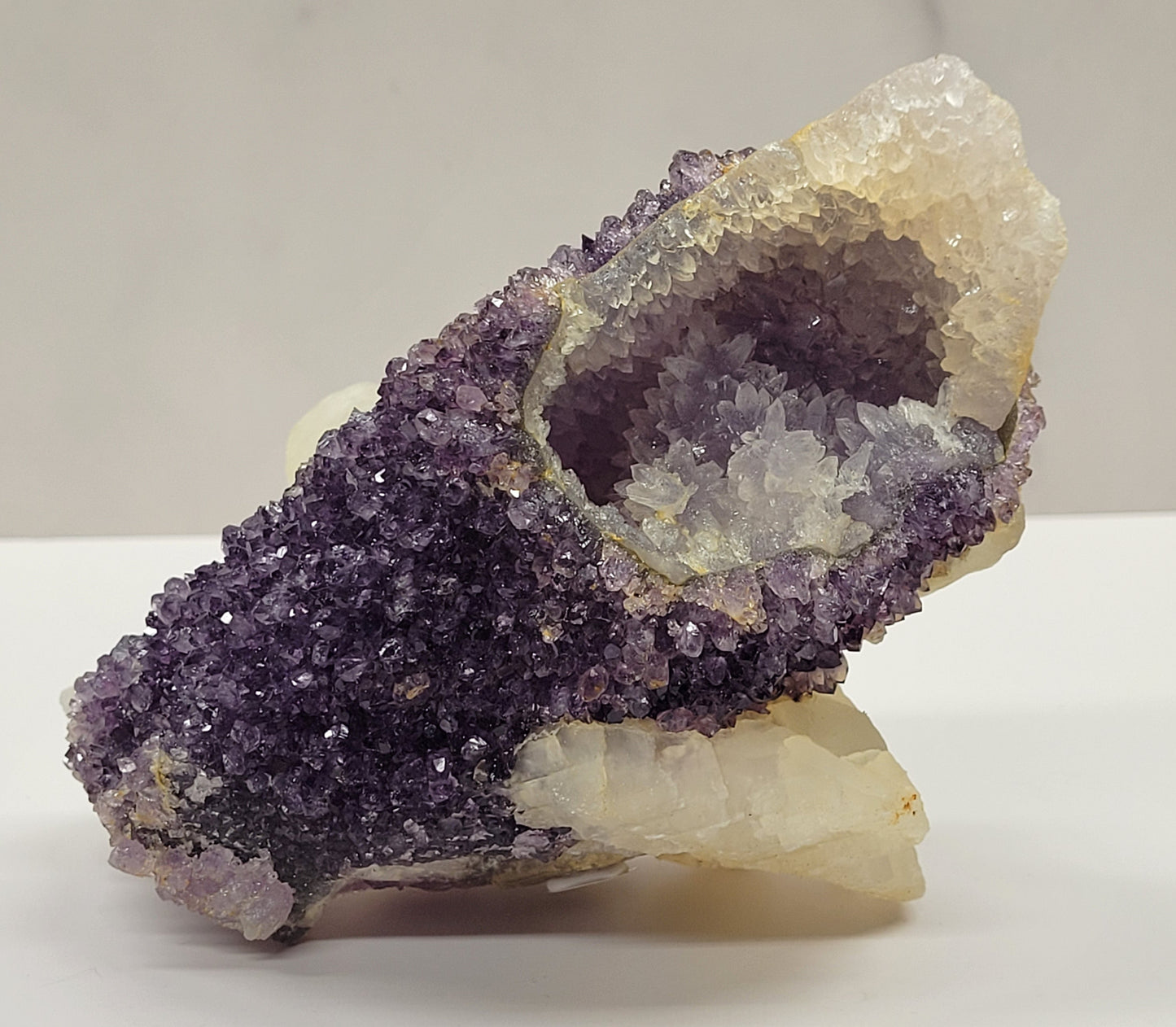 Amethyst w/ Calcite specimen