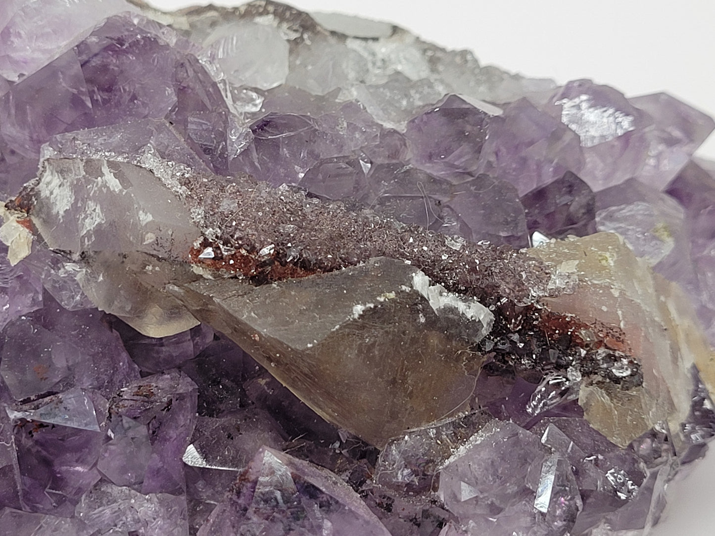 Amethyst w/ Calcite specimen