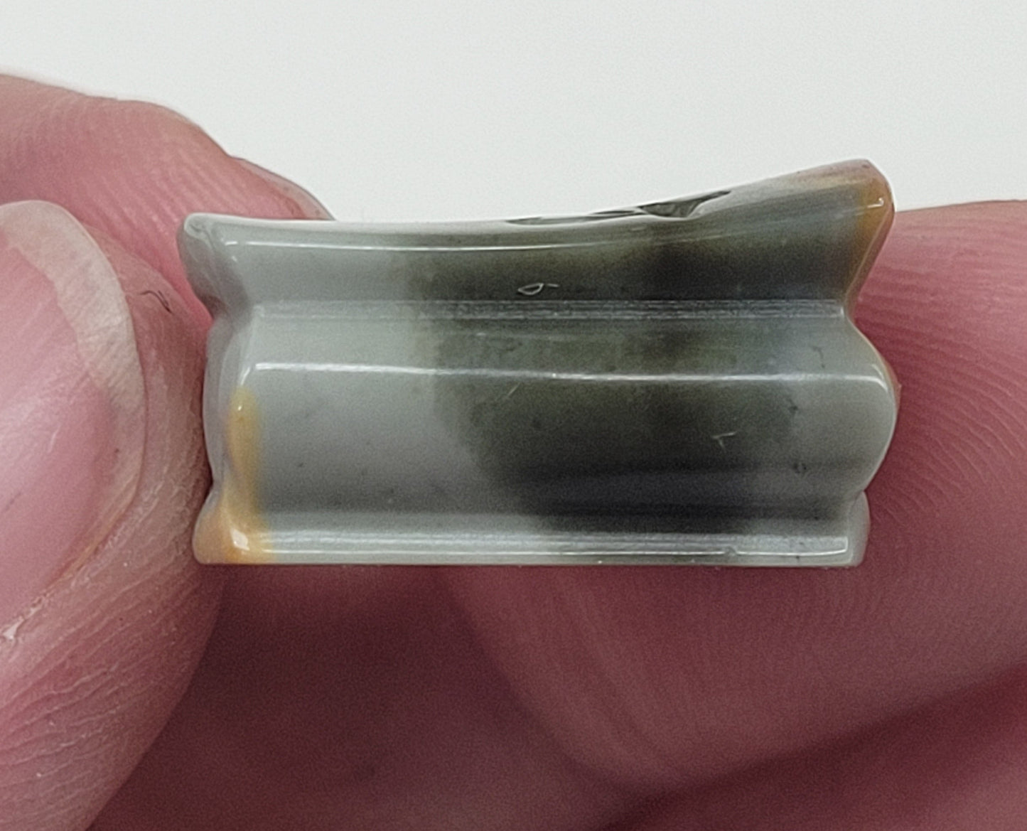 Alashan Agate mini carving - coffin